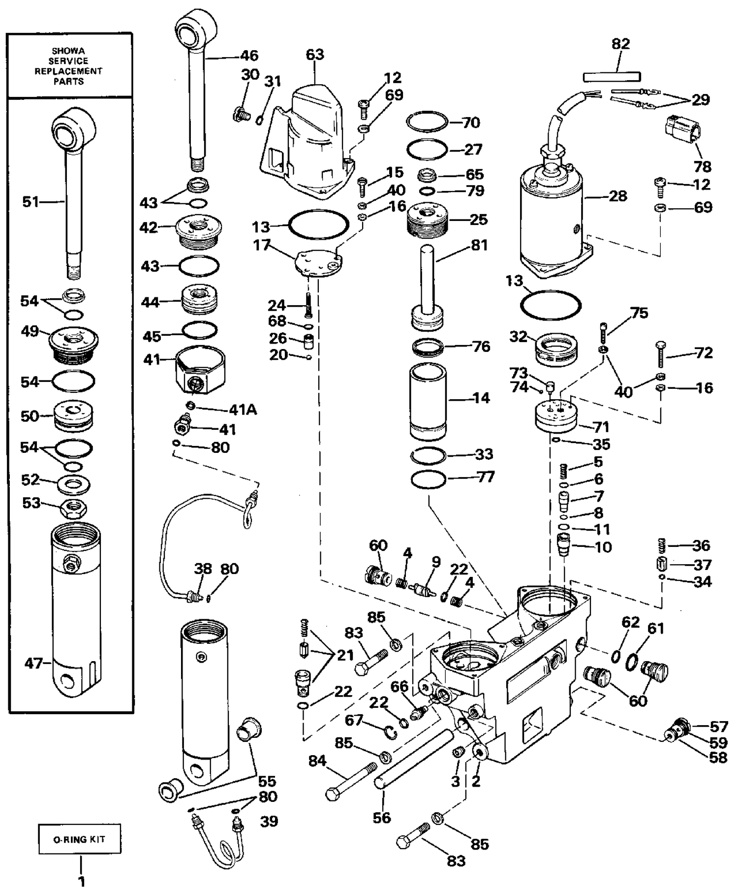 POWER TRIM/TILT HYDRAULIC ASSEMBLY