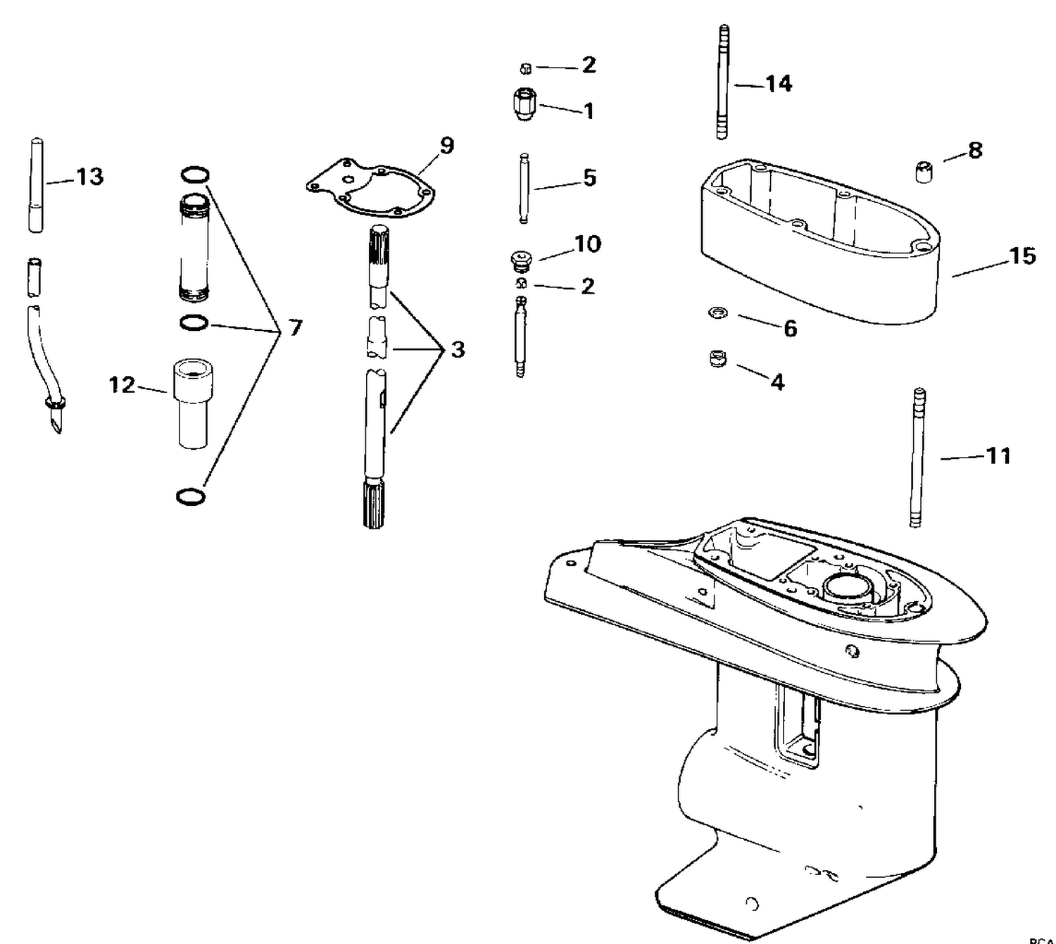 EXTENSION KIT ASSY. - 22.5 IN.