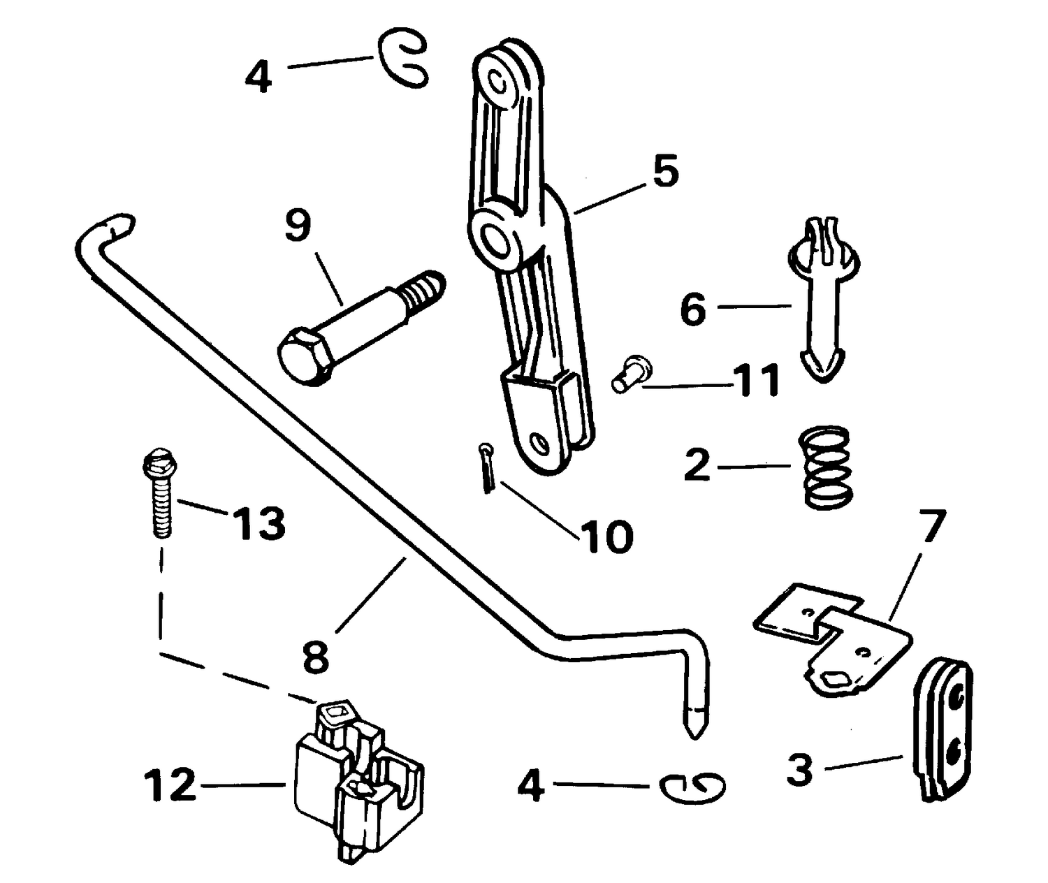 REMOTE CONTROL ADAPTER KIT - 6, 8 MODELS (2-CYCLE)