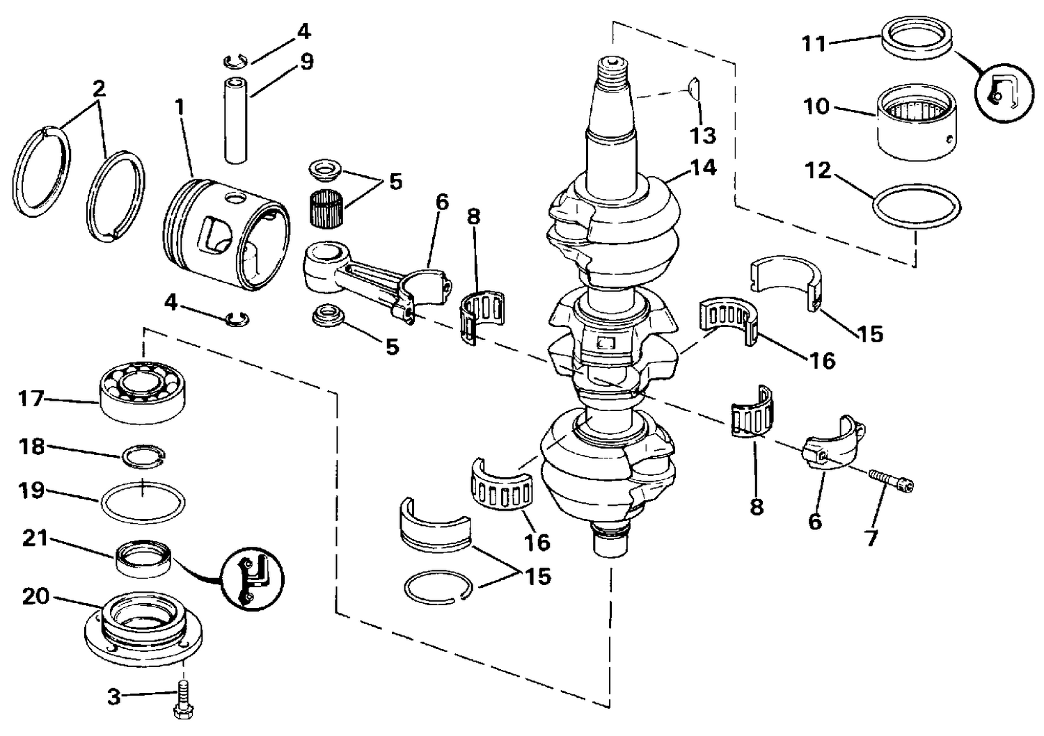 CRANKSHAFT & PISTON