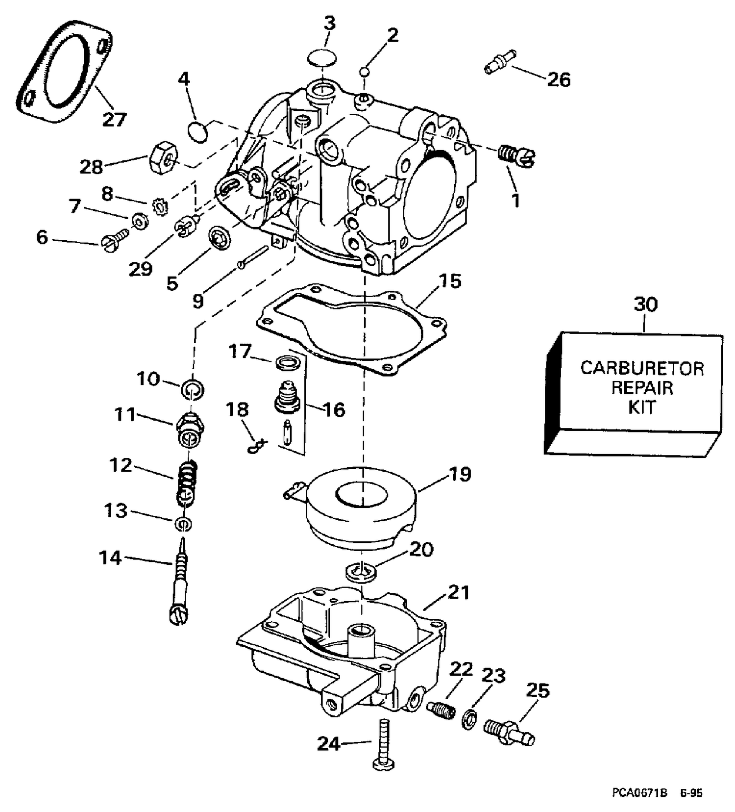 CARBURETOR - 25 H.P.