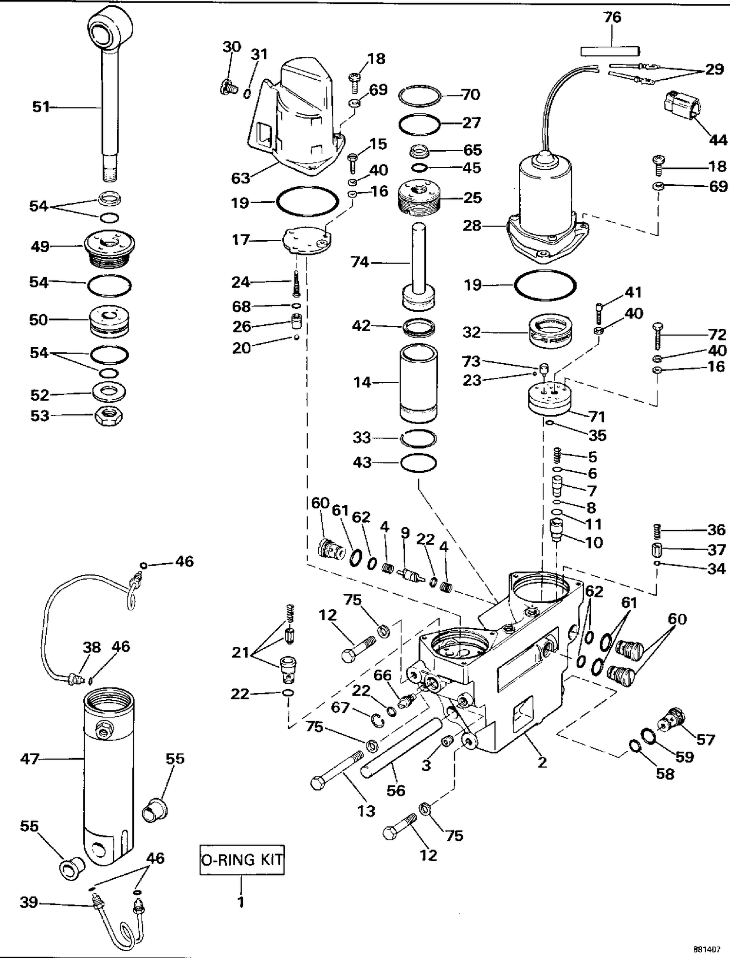 POWER TRIM/TILT HYDRAULIC ASSEMBLY