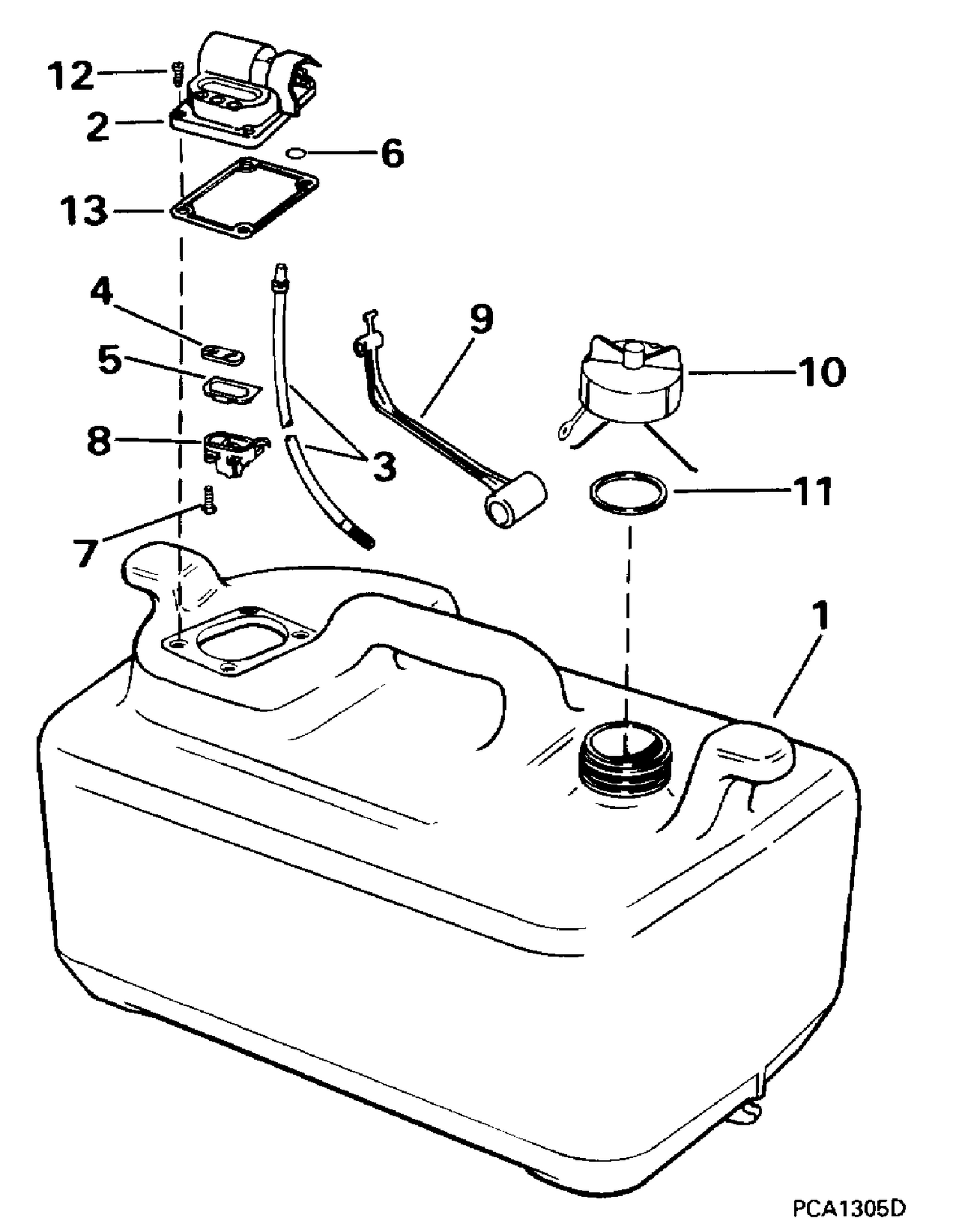FUEL TANK - 6 GALLON - 10RP MODELS ONLY