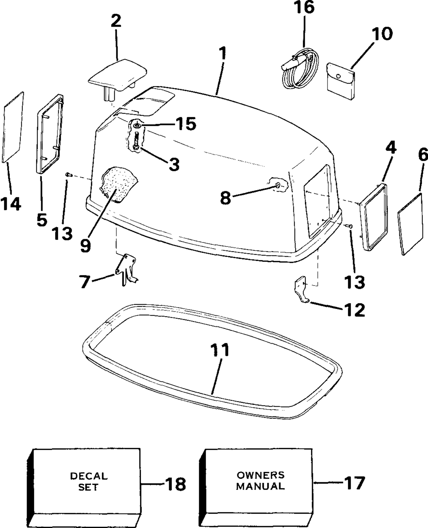 ENGINE COVER - EVINRUDE