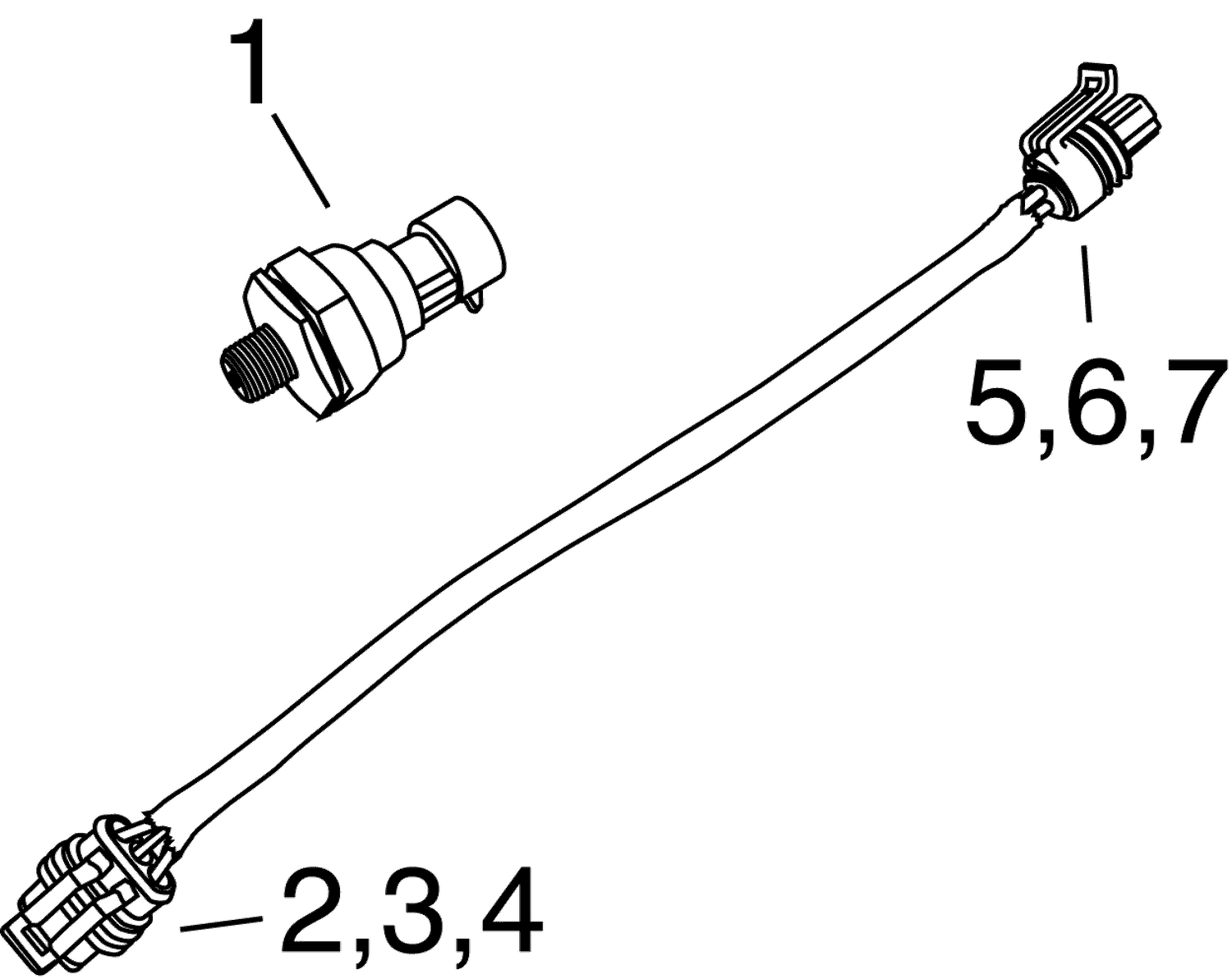 WATER PRESSURE TRANSDUCER KIT - I-COMMAND CLASSIC