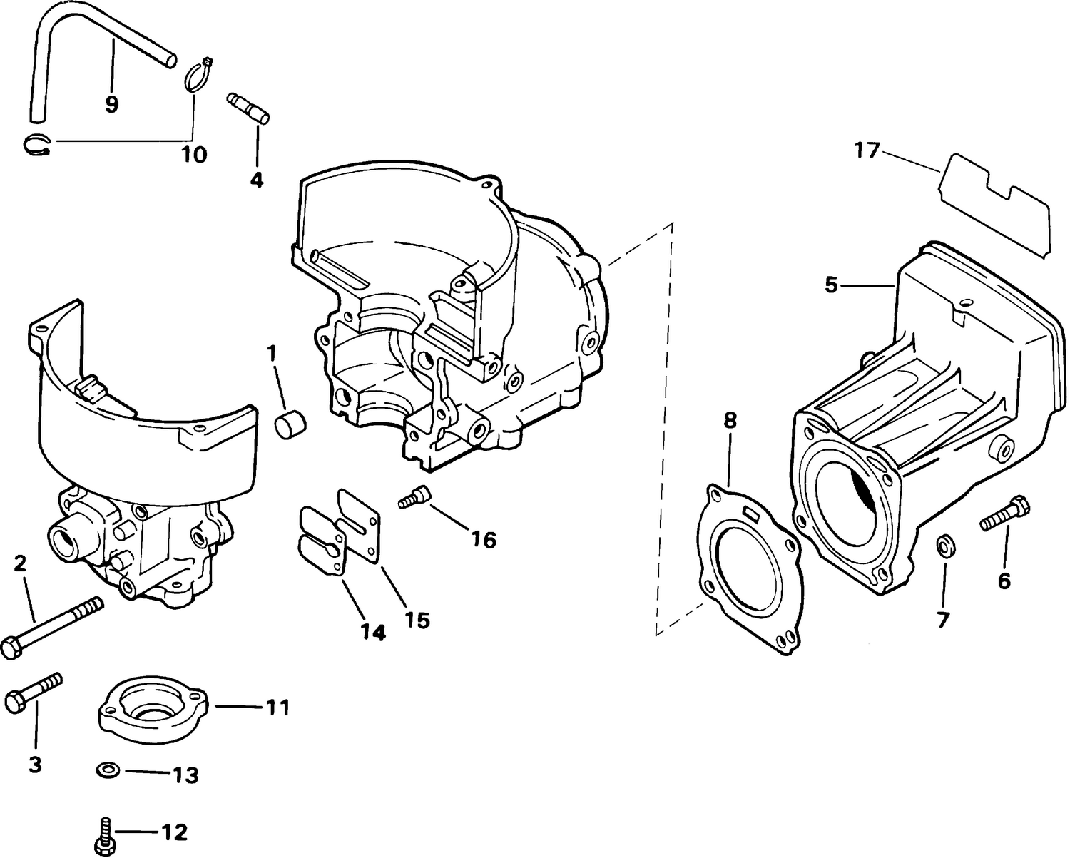 CYLINDER & CRANKCASE , REED VALVE