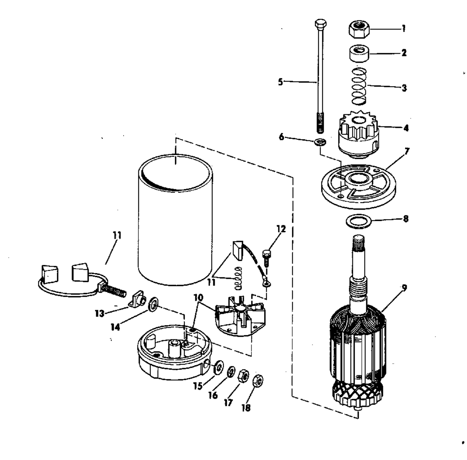 ELECTRIC STARTER AMERICAN BOSCH SMH 12C41