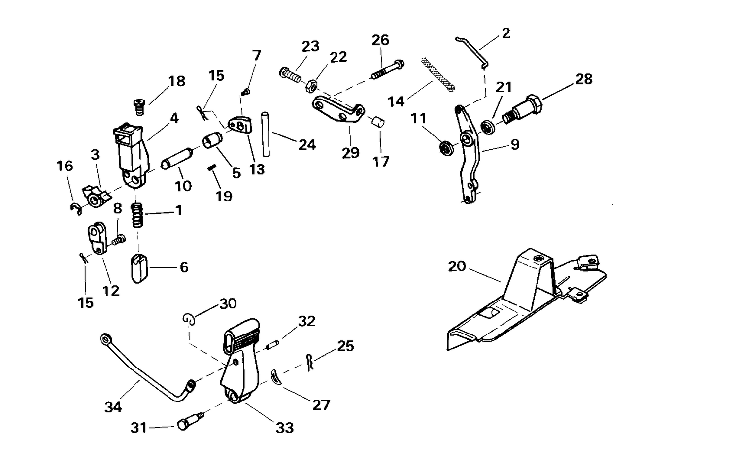 SHIFT AND THROTTLE LINKAGE