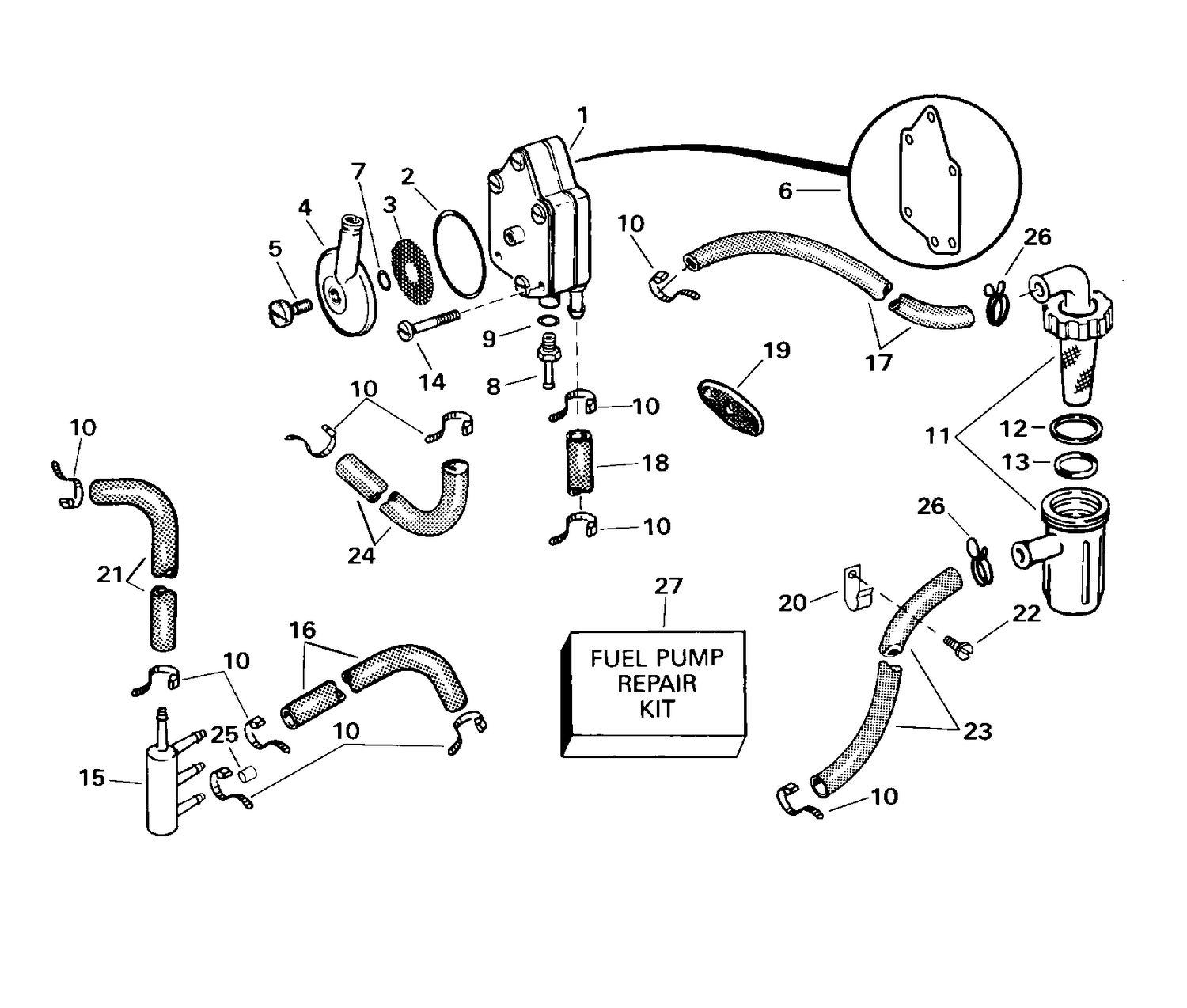 FUEL PUMP AND FILTER