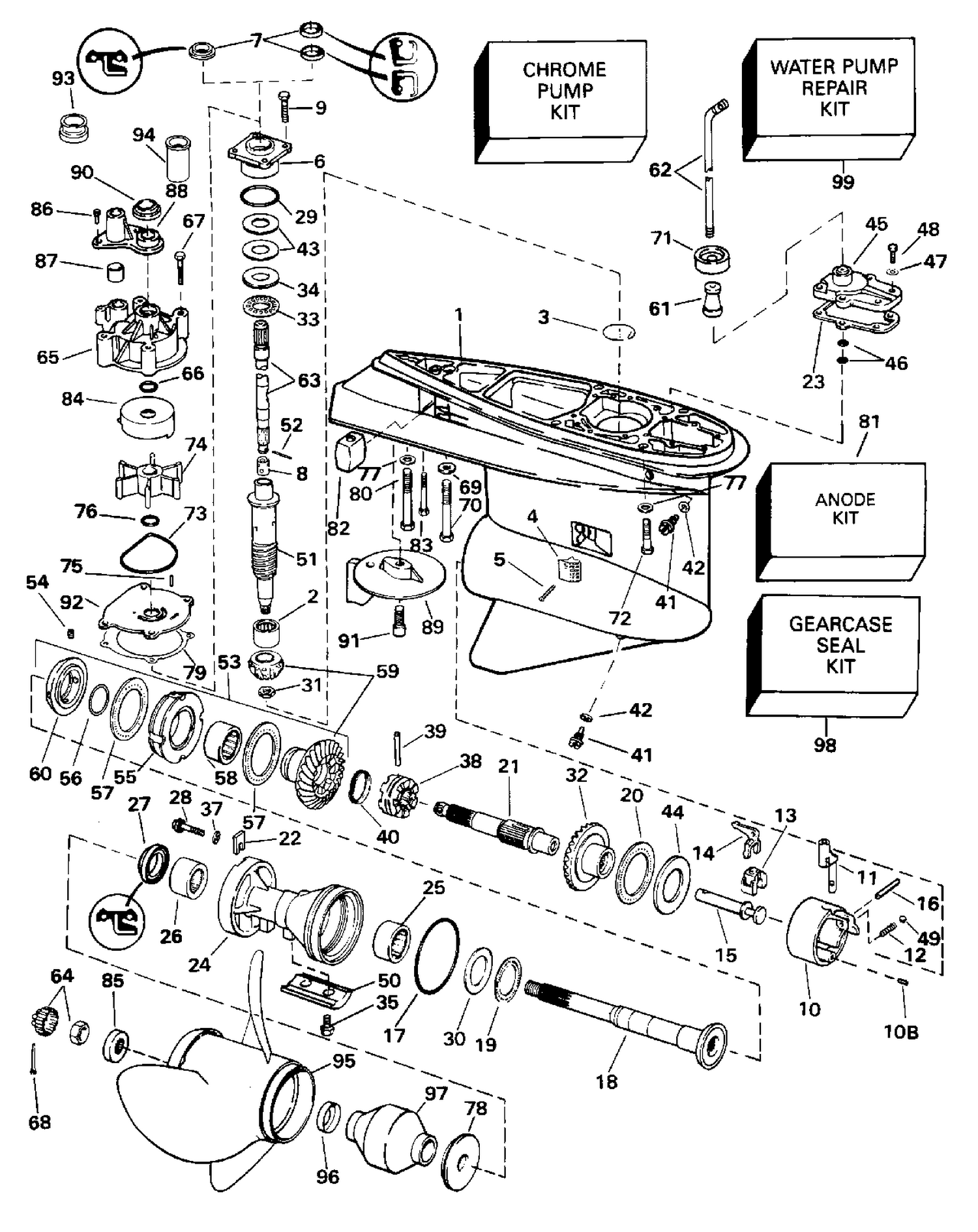 GEARCASE - 130CX COUNTER ROTATION