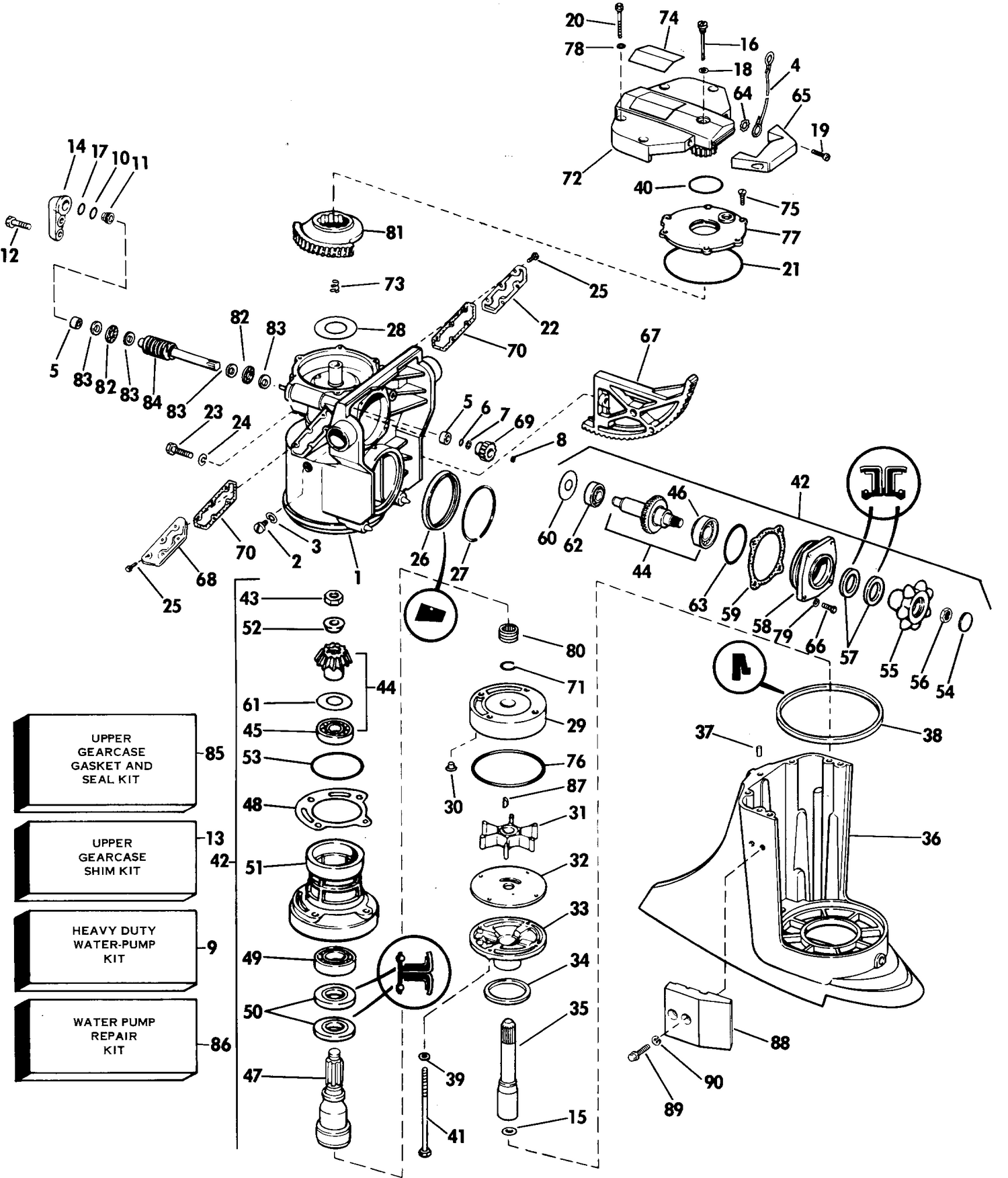 UPPER GEARCASE GROUP