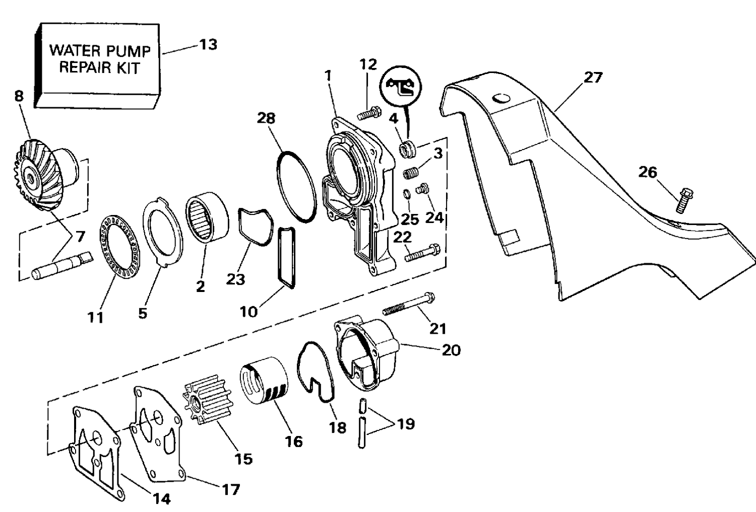WATER PUMP & ADAPTOR