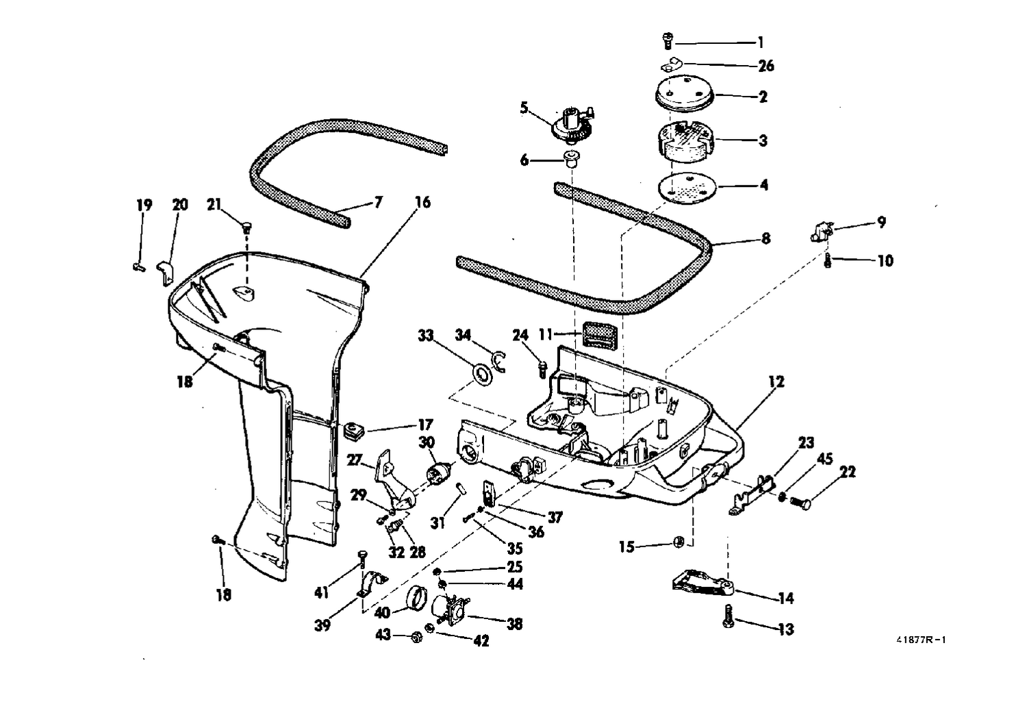 LOWER MOTOR COVER GROUP ELECTRIC START
