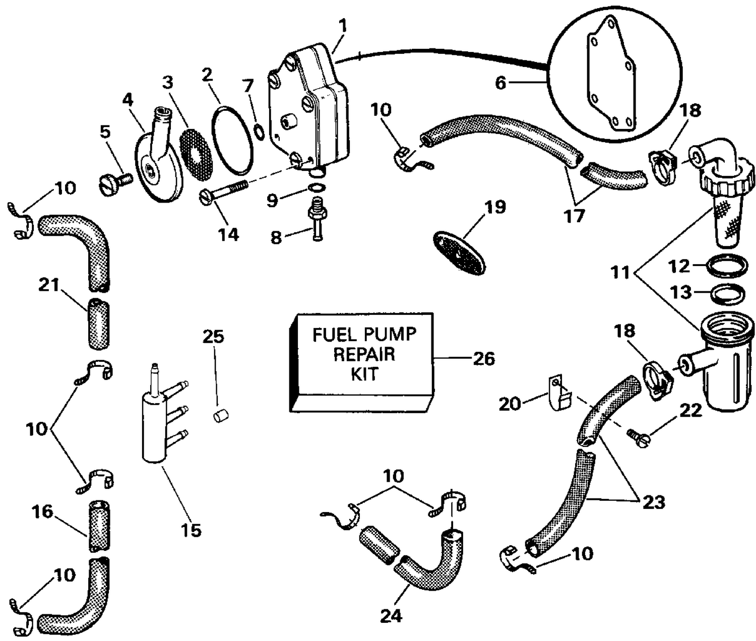 FUEL PUMP AND FILTER
