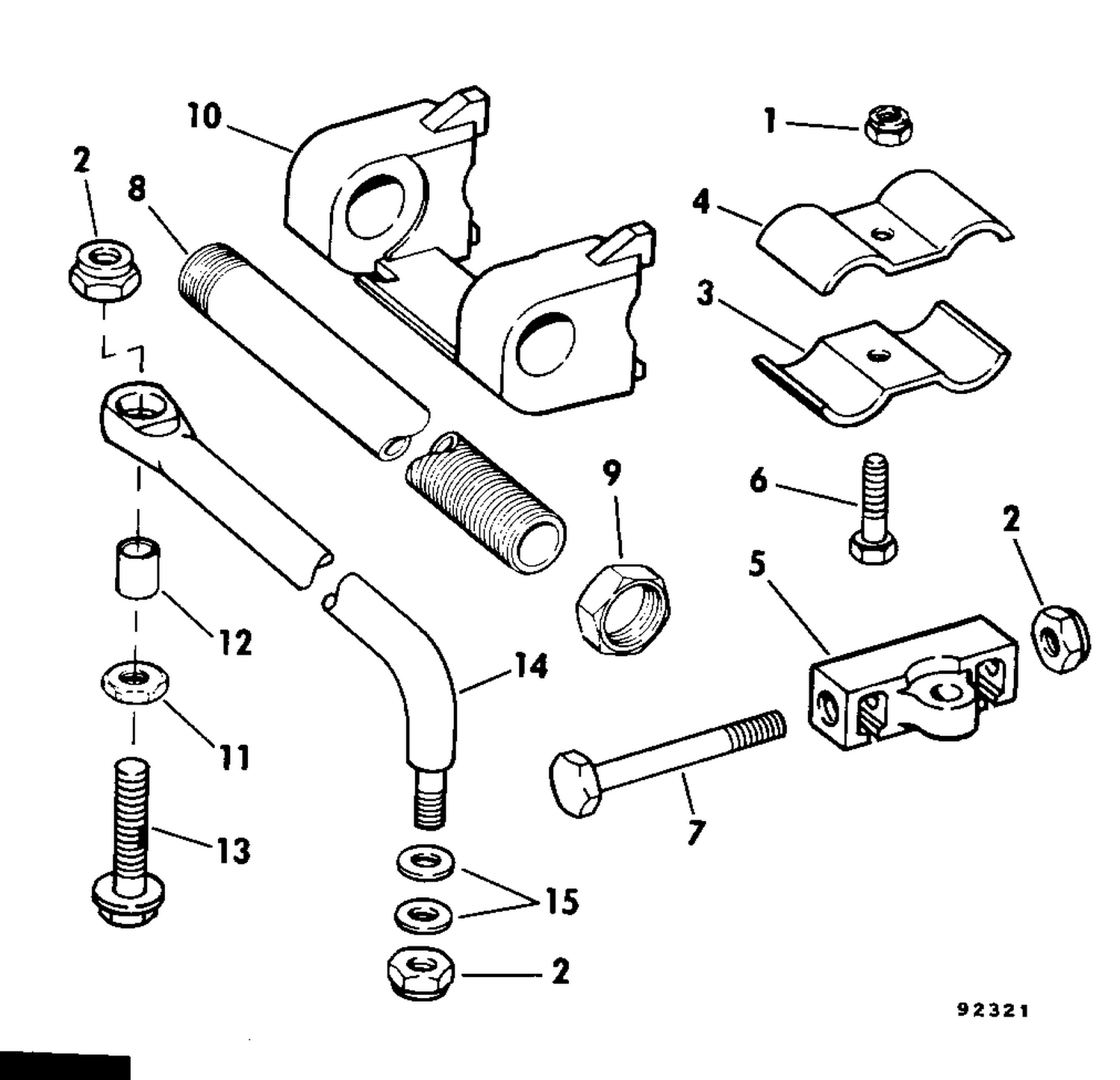 TILT TUBE KIT - DUAL CABLE SINGLE ENGINE75 - 235