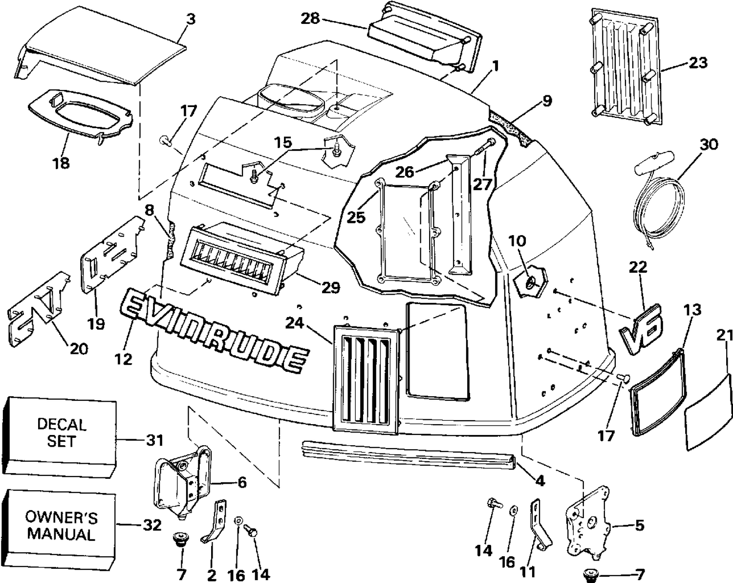ENGINE COVER - EVINRUDE