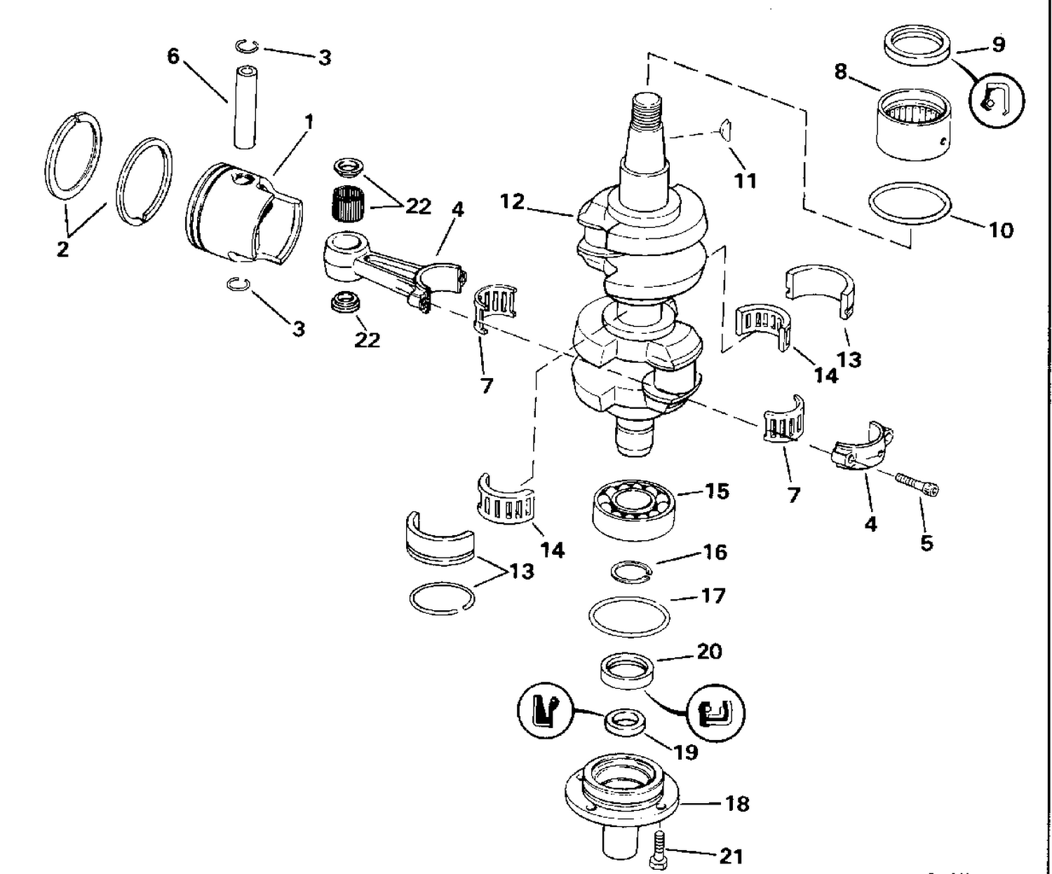 CRANKSHAFT & PISTON