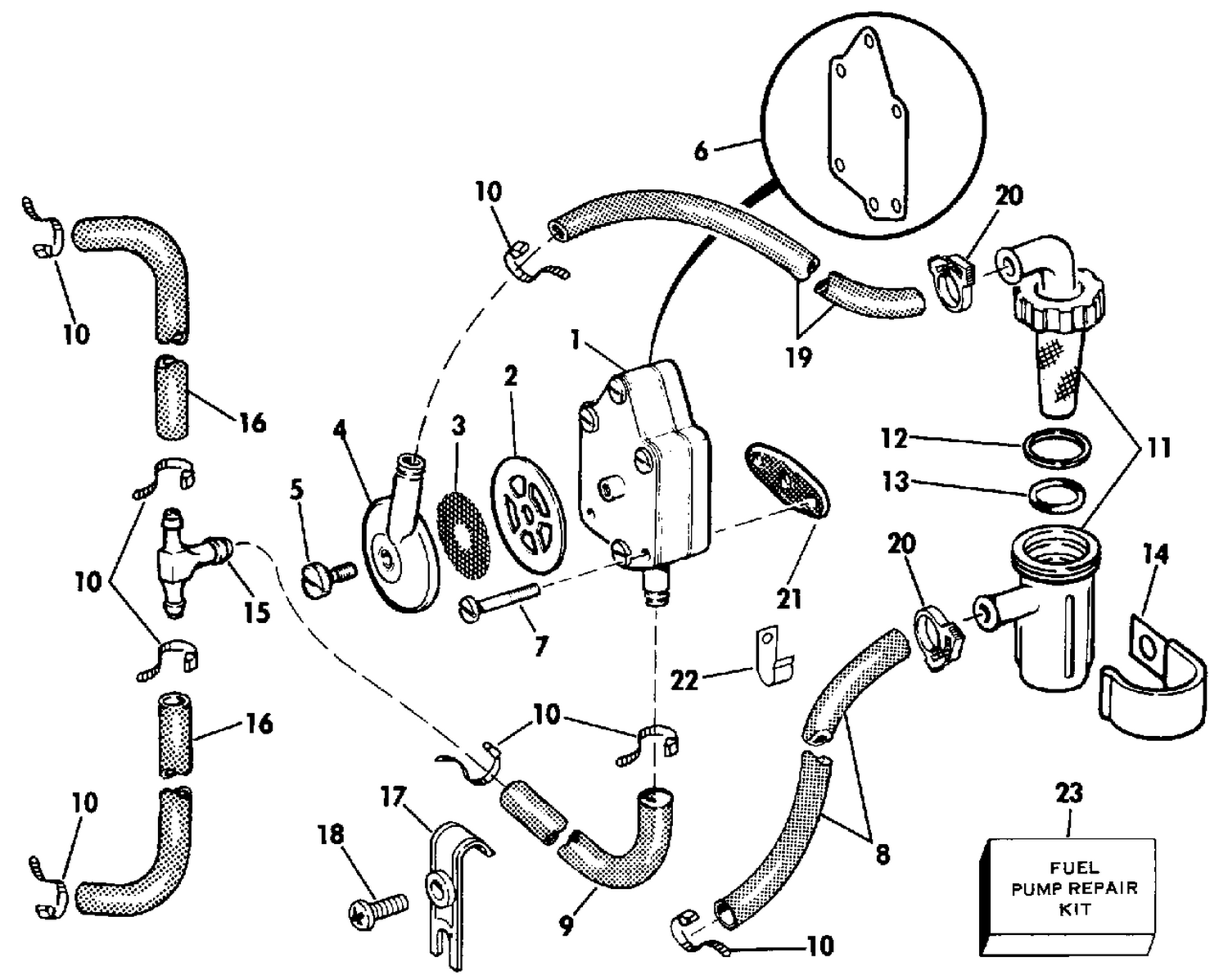 FUEL PUMP AND FILTER