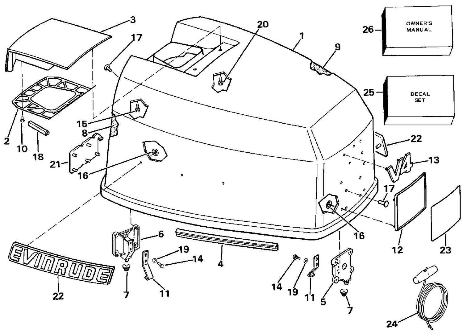 ENGINE COVER - EVINRUDE