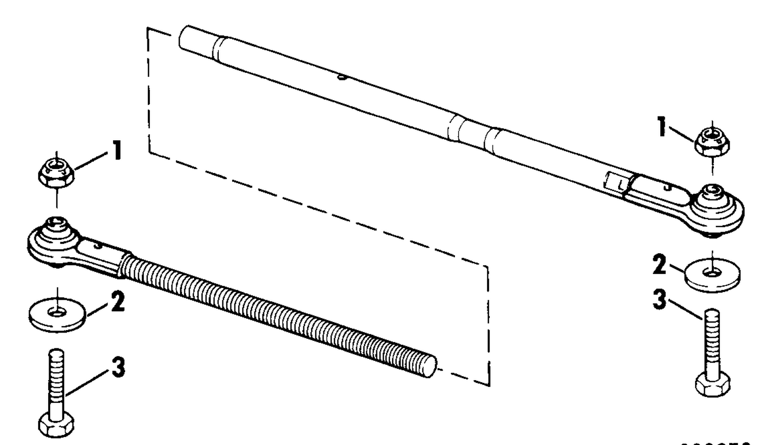 ADJUST. TIE BAR 40-V6 DUAL ENG & 40-V6 DUAL ENG EXT. CENTER