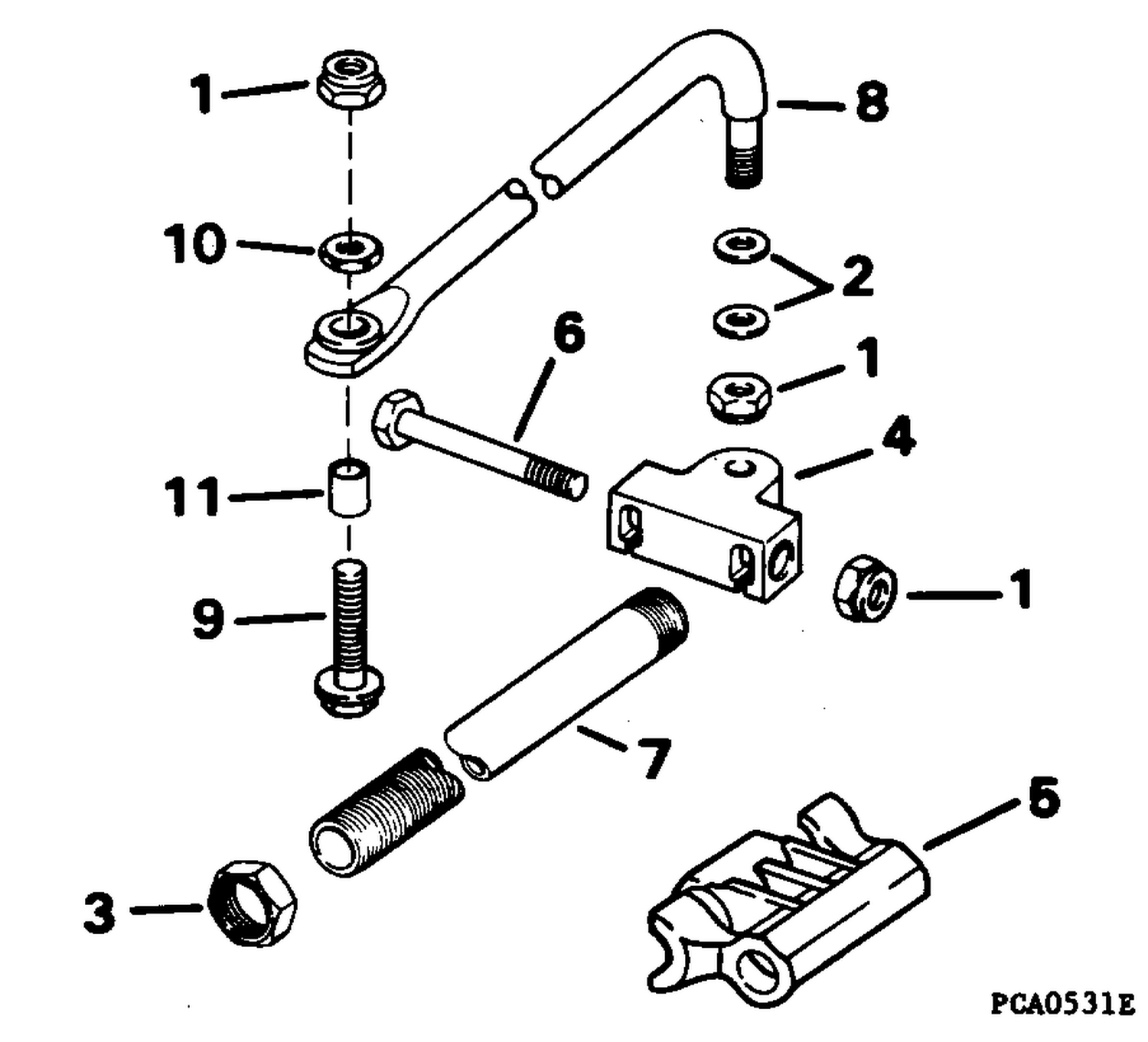 DUAL CABLE STEERING KIT - PARALLEL- 3-CYL. MANUAL TILT & V8
