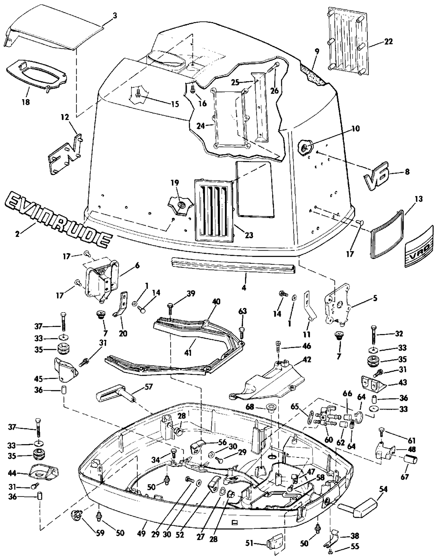 ENGINE COVER - EVINRUDE