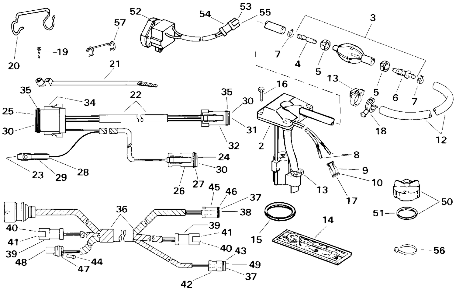 ENGINE CABLE ADAPTER KIT - 95 BOAT TO CURRENT ENGINE