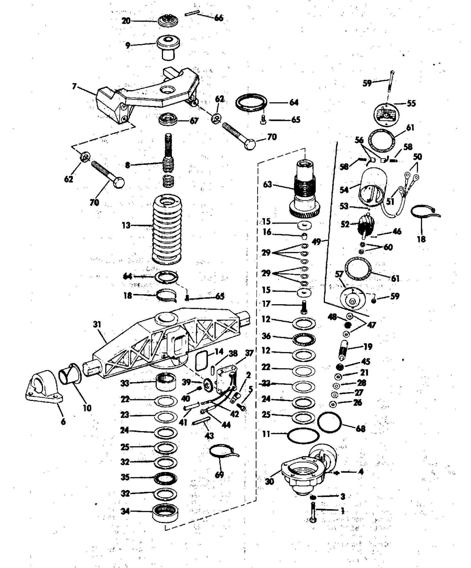 ENGINE MOUNT GROUP 200-230-260 SELECTRIM MODELS