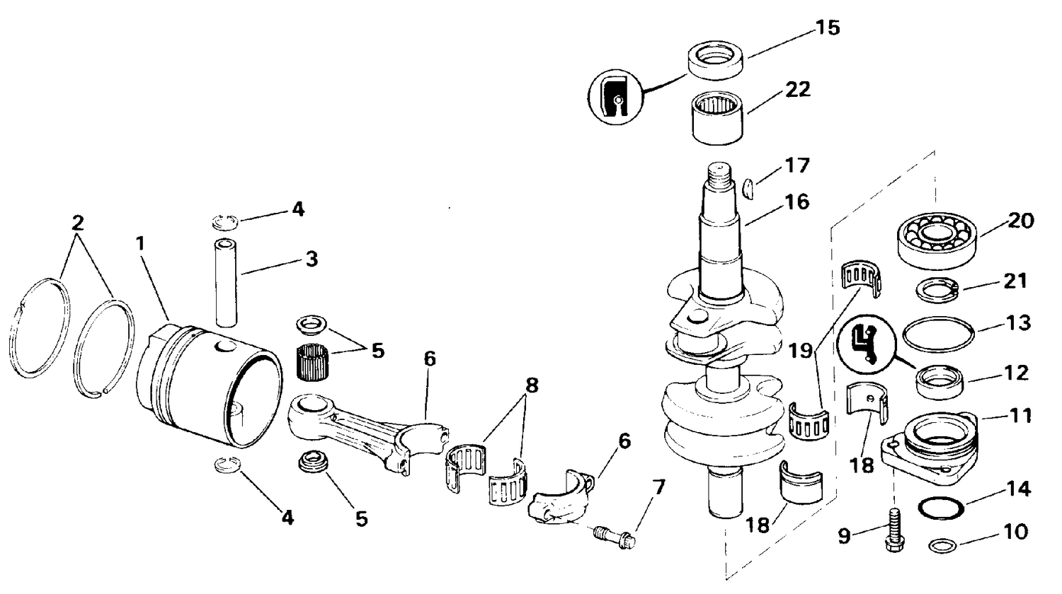 CRANKSHAFT & PISTON