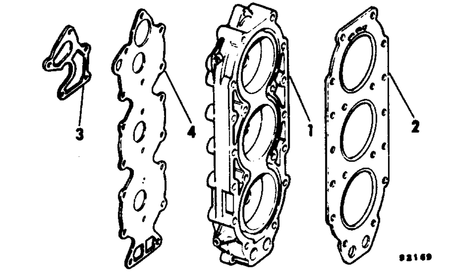 CYLINDER HEAD KIT-LOW COMPRESSION 75