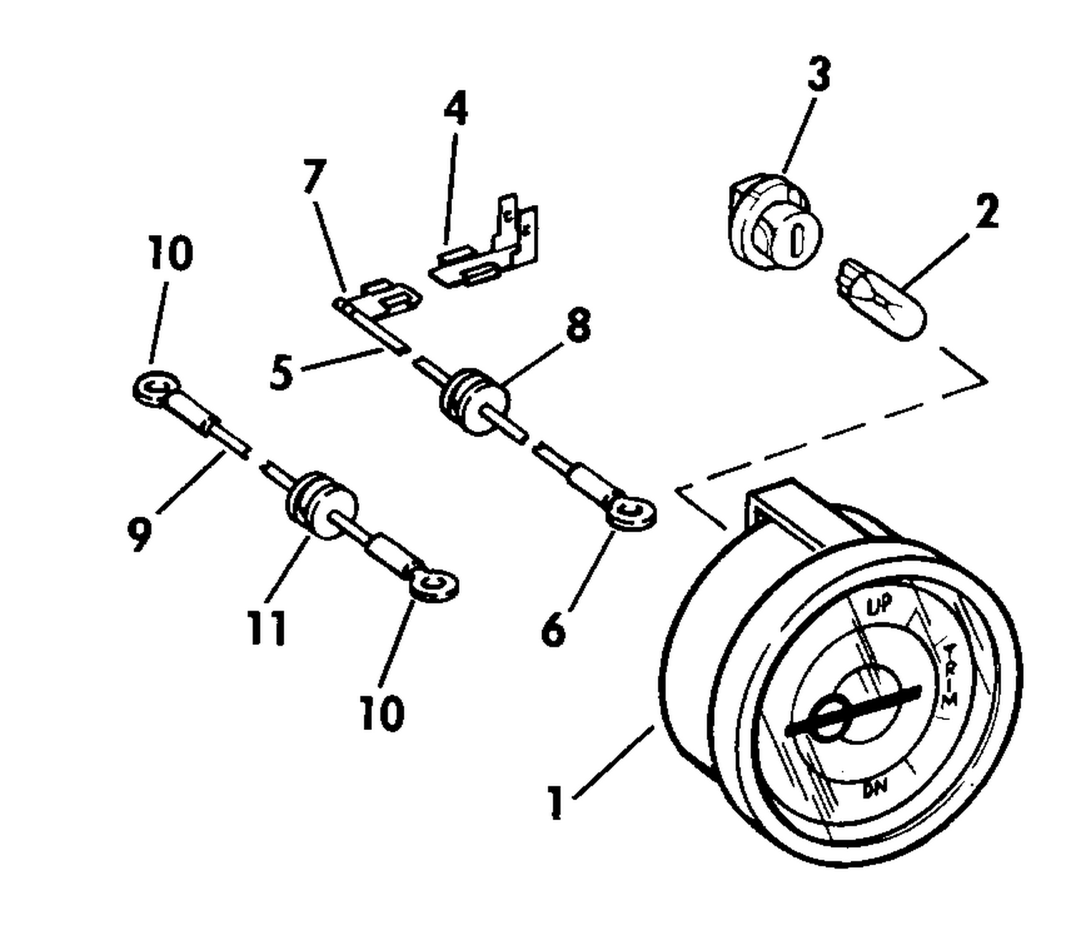 TRIM POSITION INDICATOR GAUGE KIT -TRADITIONAL SERIES