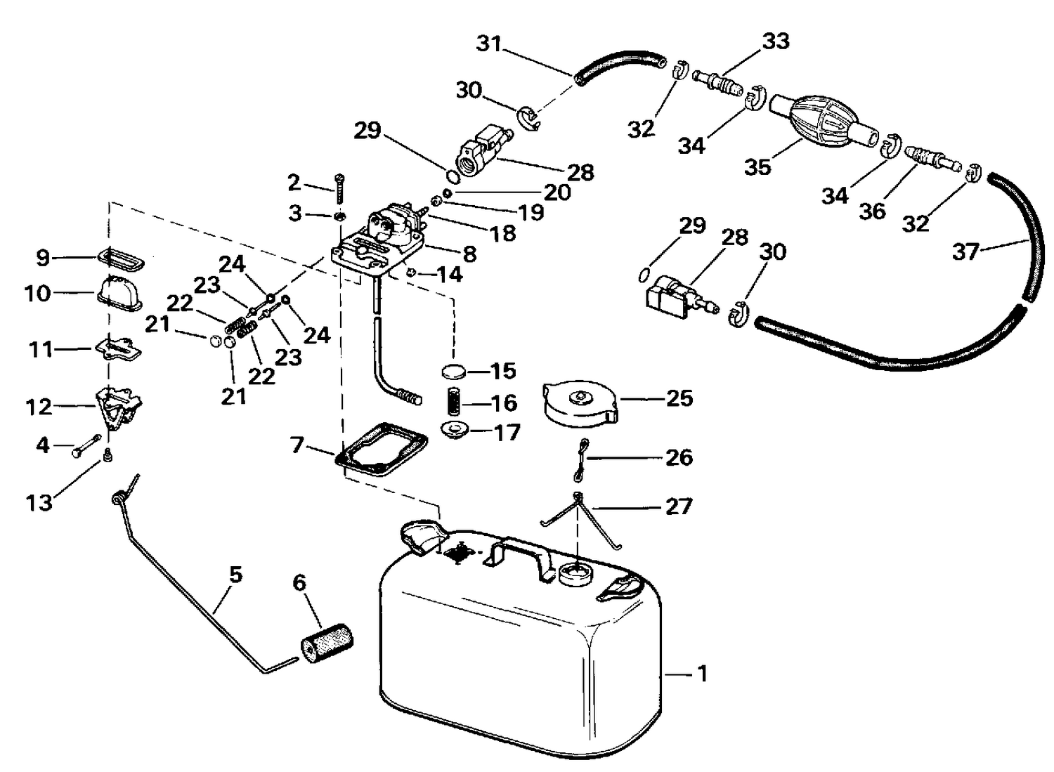 FUEL TANK WITH GAUGE