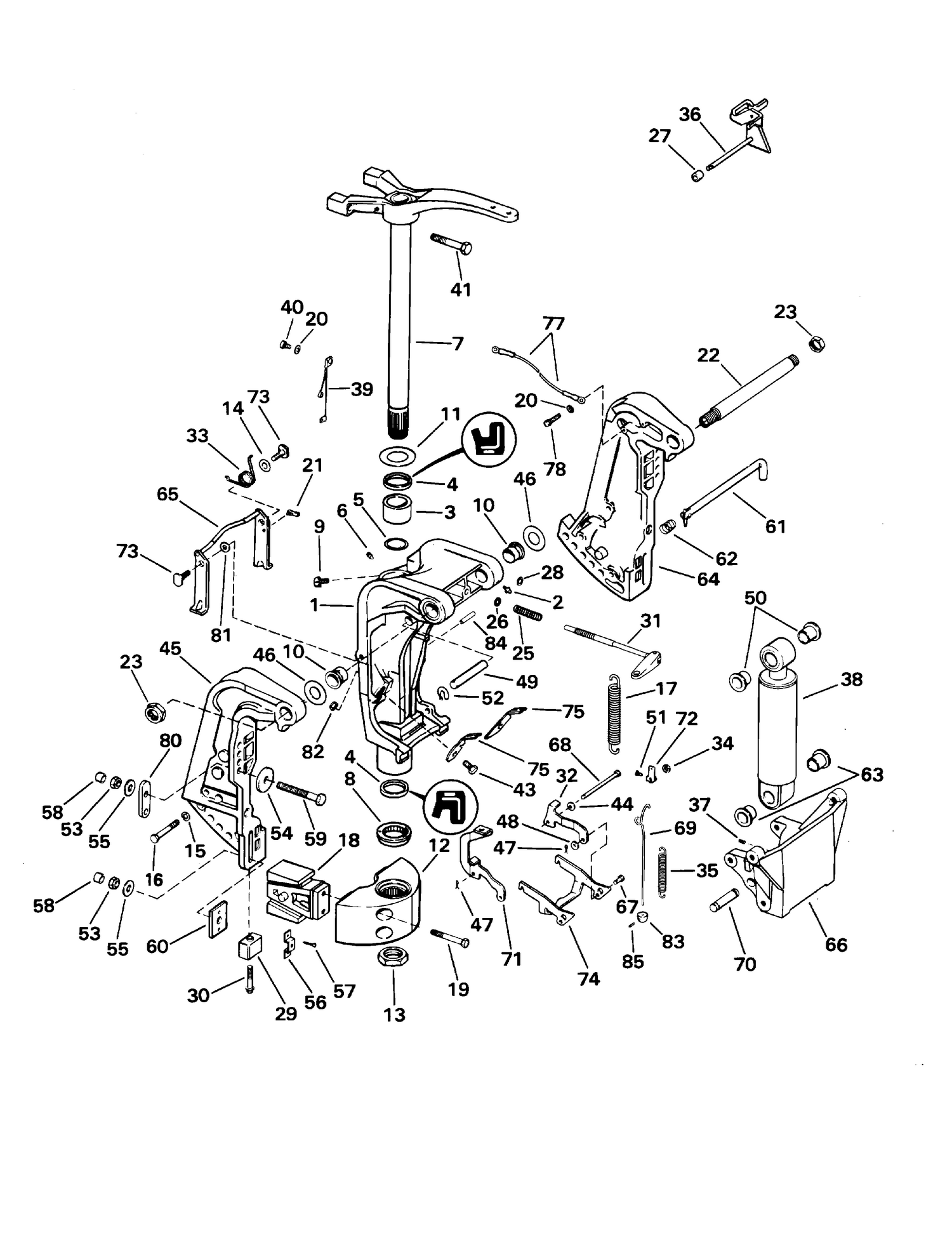 STERN & SWIVEL BRACKET