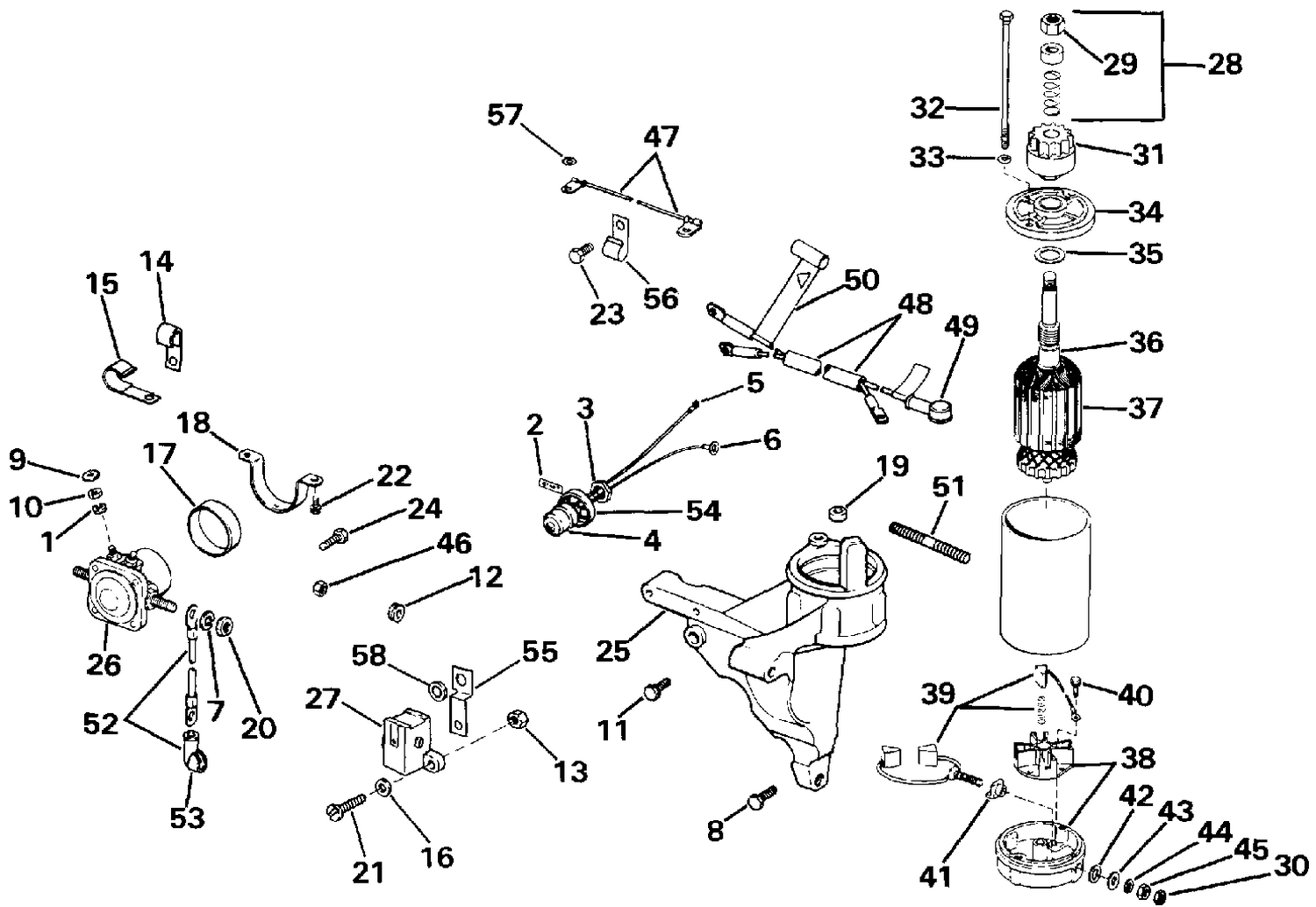 ELECTRIC STARTING KIT - 20, 25, 30, 35