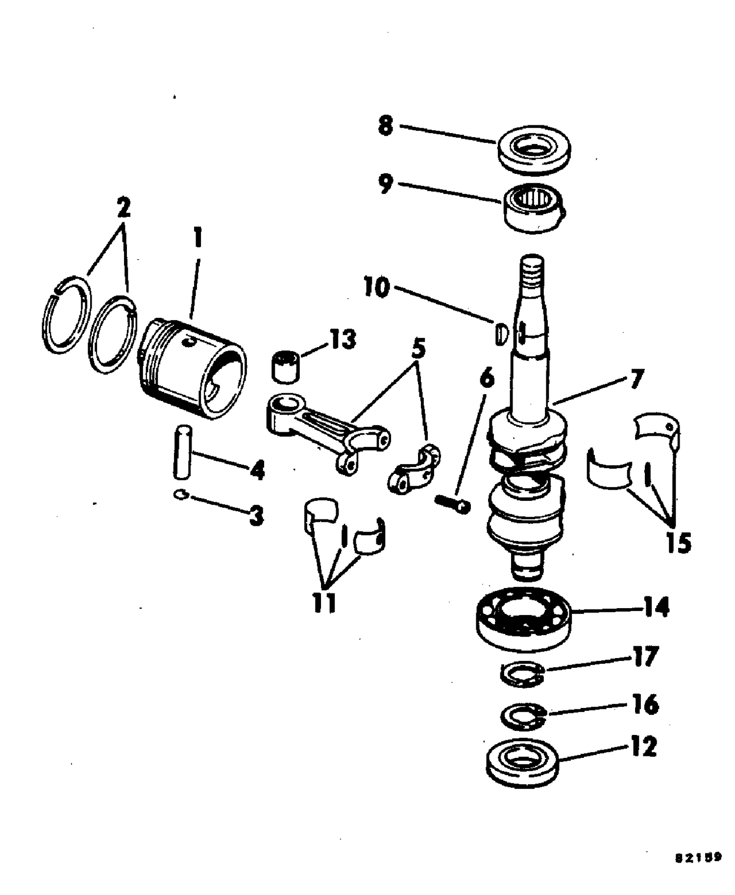CRANKSHAFT AND PISTON