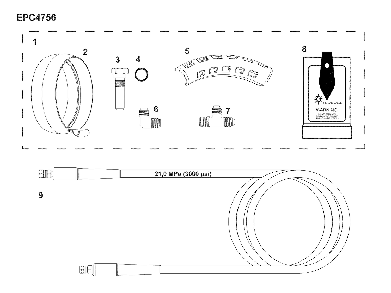HYDRAULIC TIE BAR KIT