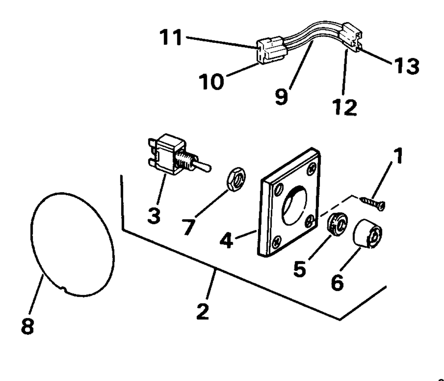 TRIM/TILT SWITCH CONVERSION KIT P/N 174752