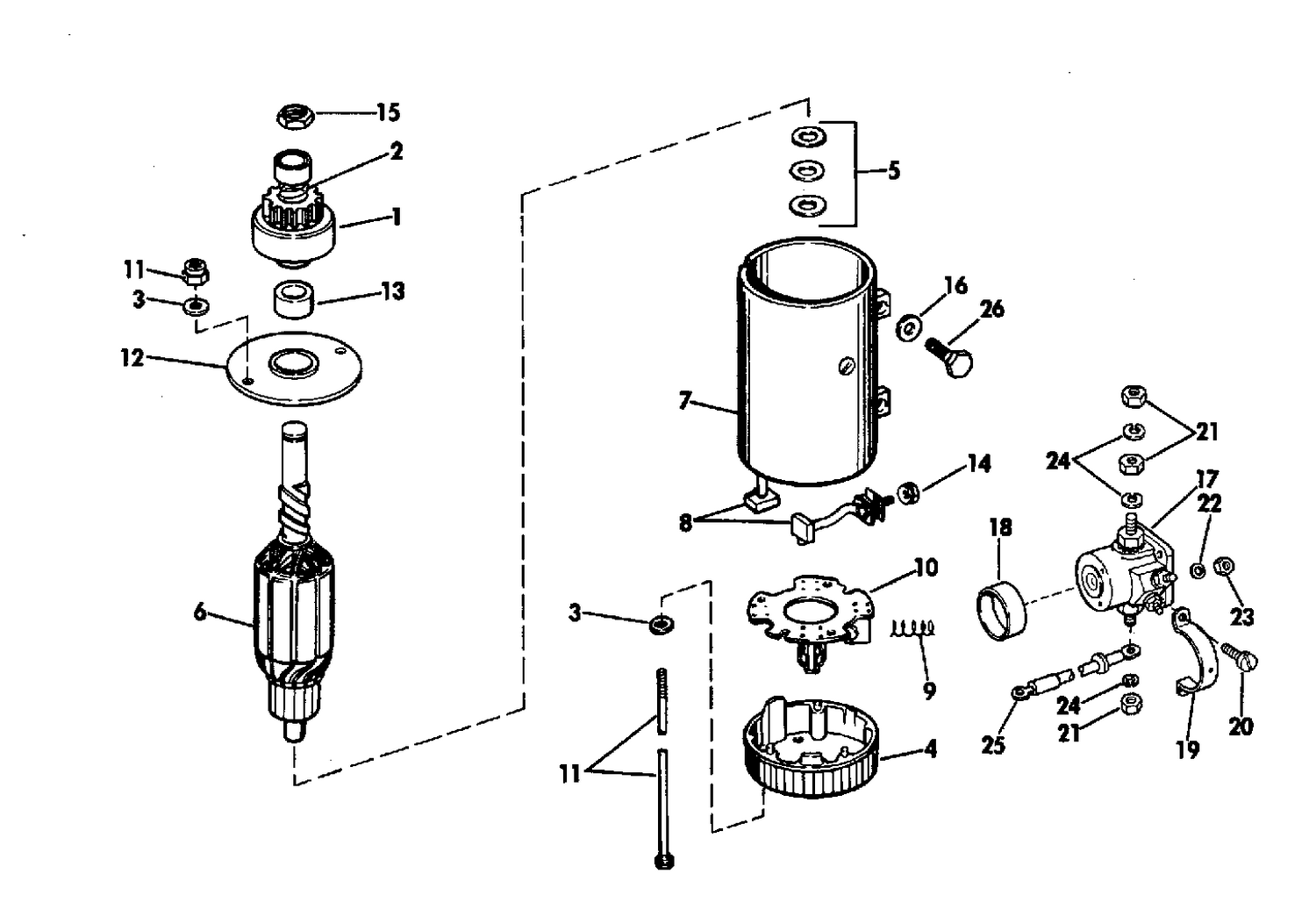 ELECTRIC STARTER & SOLENOID PRESTOLITE MODELS MGD-4007