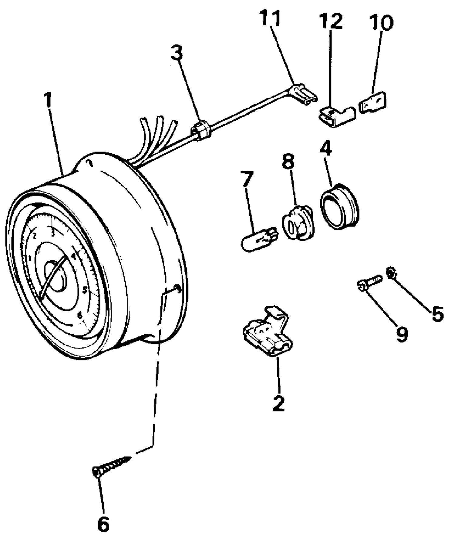 TACHOMETER ASSY. - SURFACE MOUNT