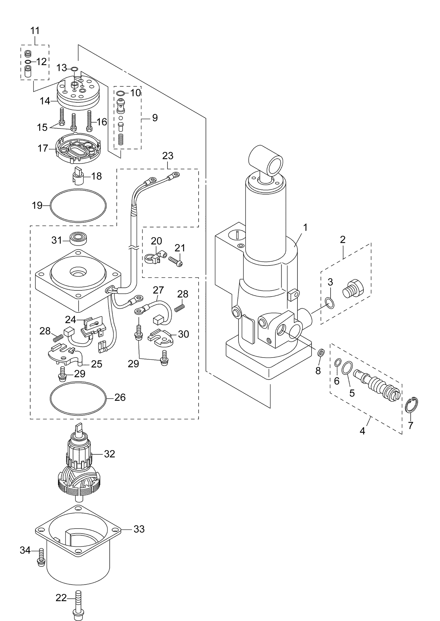 18-1_TRIM & TILT HYDRAULIC ASSEMBLY