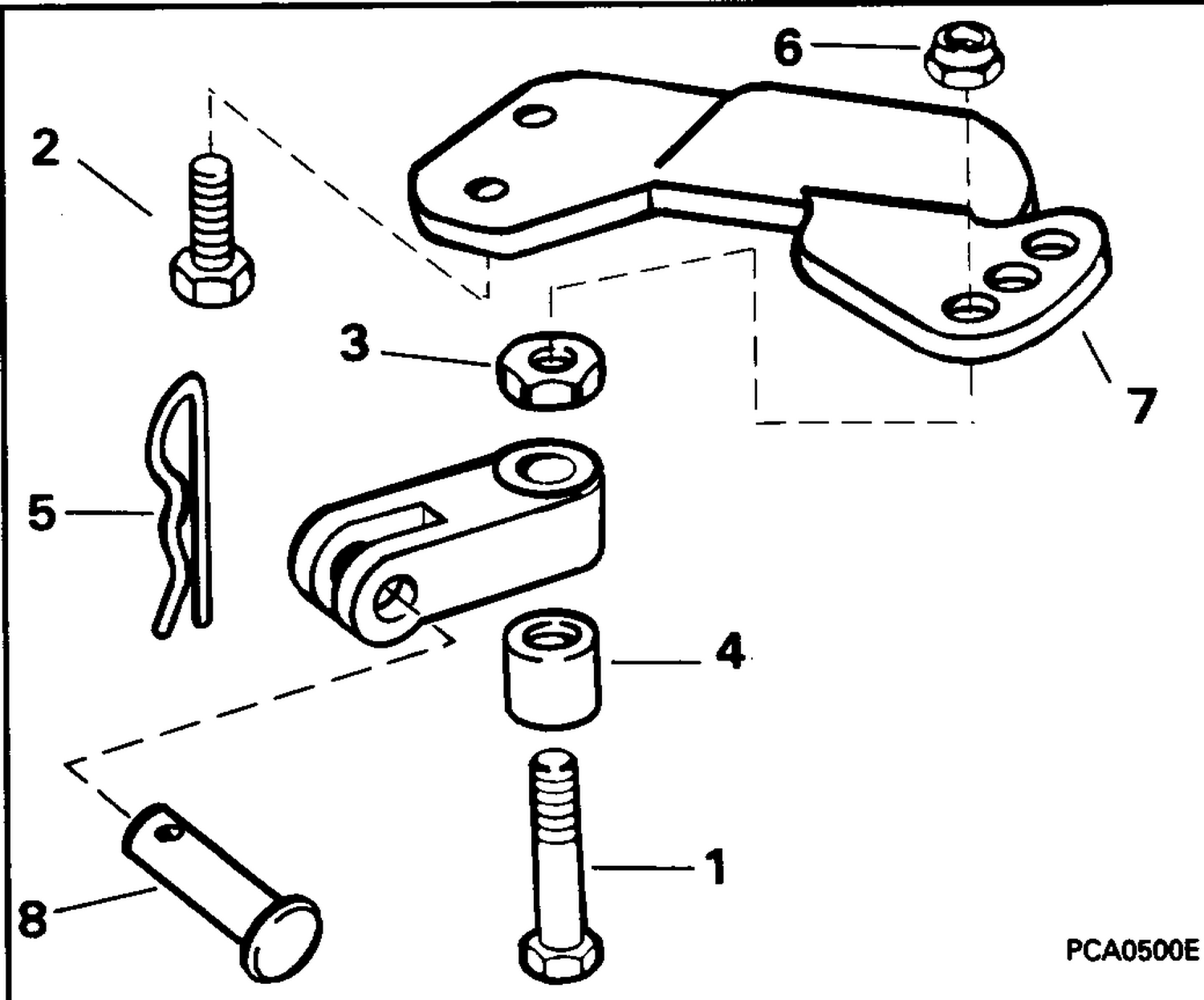 STEERING CONNECTOR KIT - 5, 6, 8 MODELS