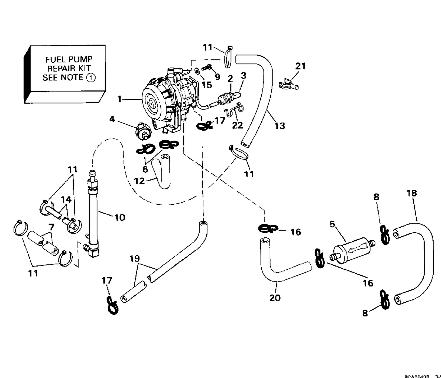 FUEL PUMP - 90/115 MODELS