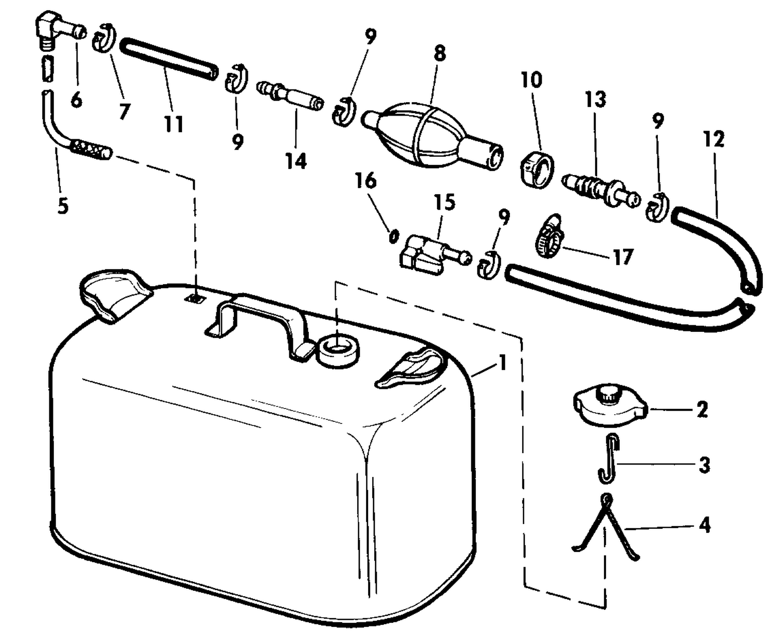 FUEL TANK WITHOUT GAUGE
