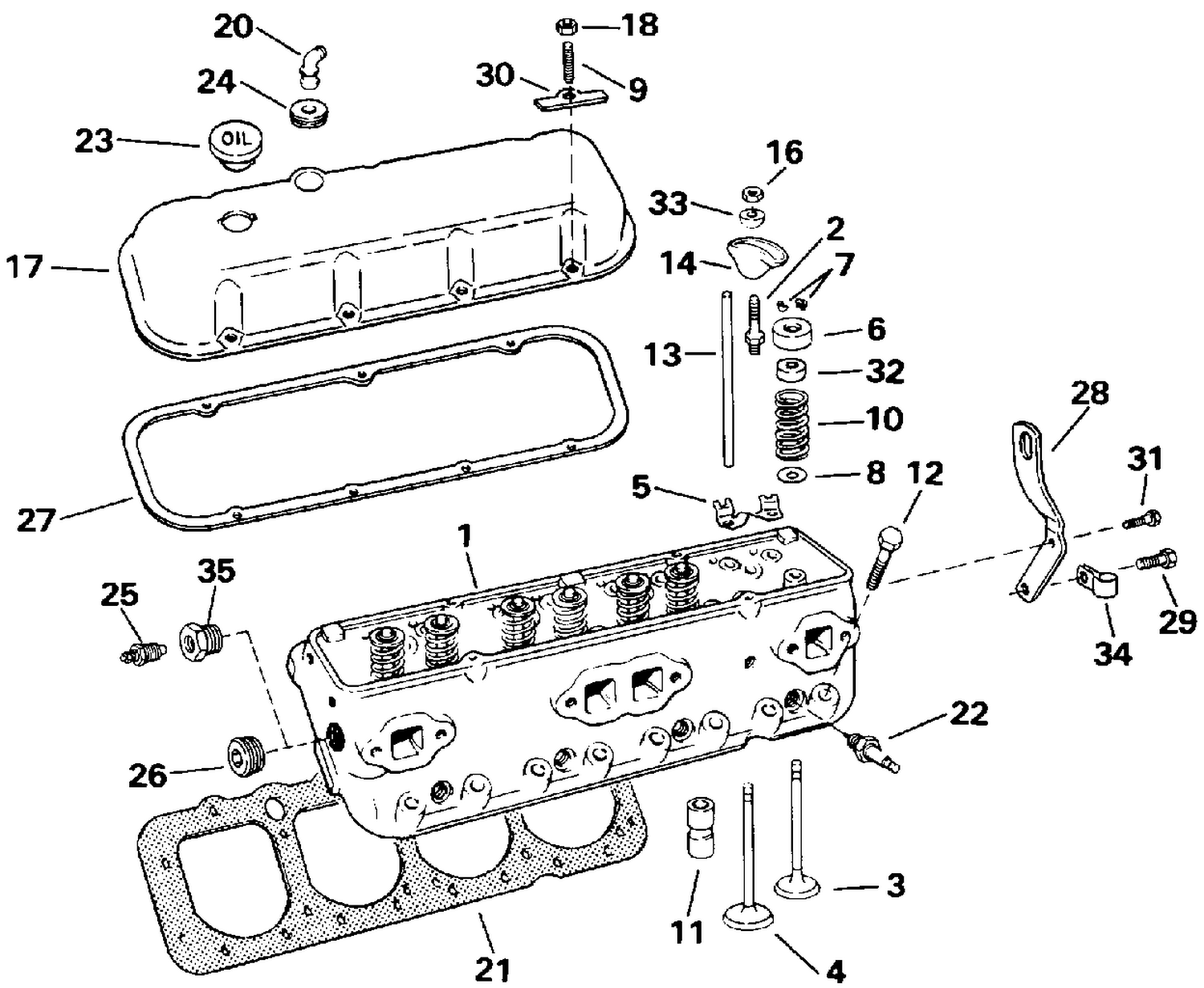 CYLINDER HEAD -744APERGD & 744APERGF MODELS