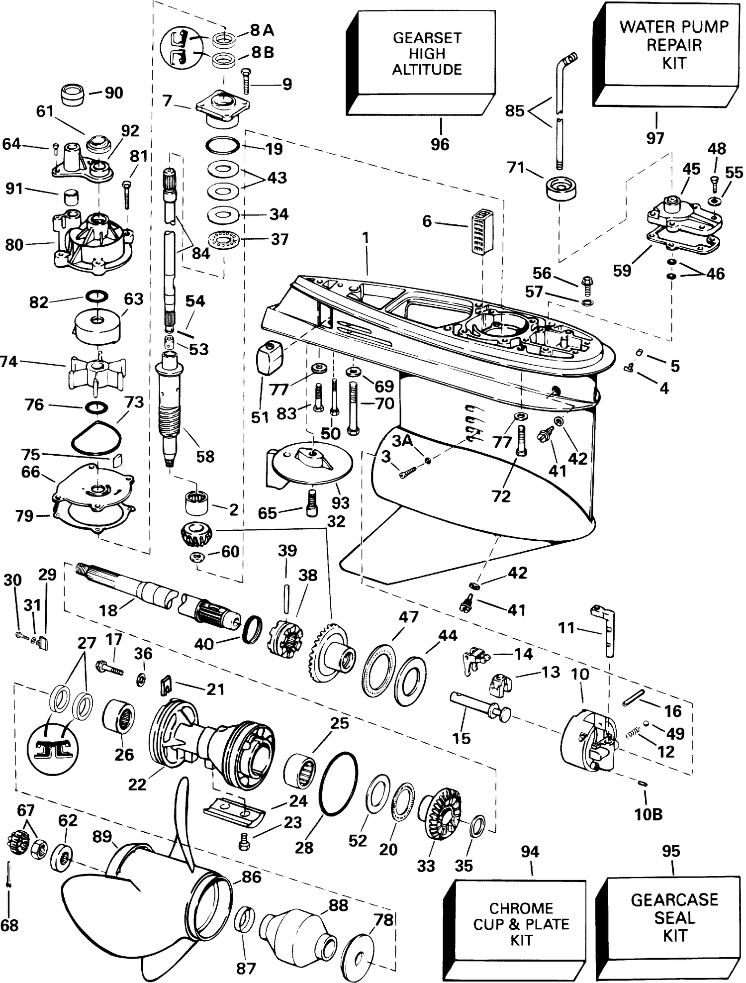 GEARCASE - STANDARD ROTATION - PL - HPL - HL MODELS