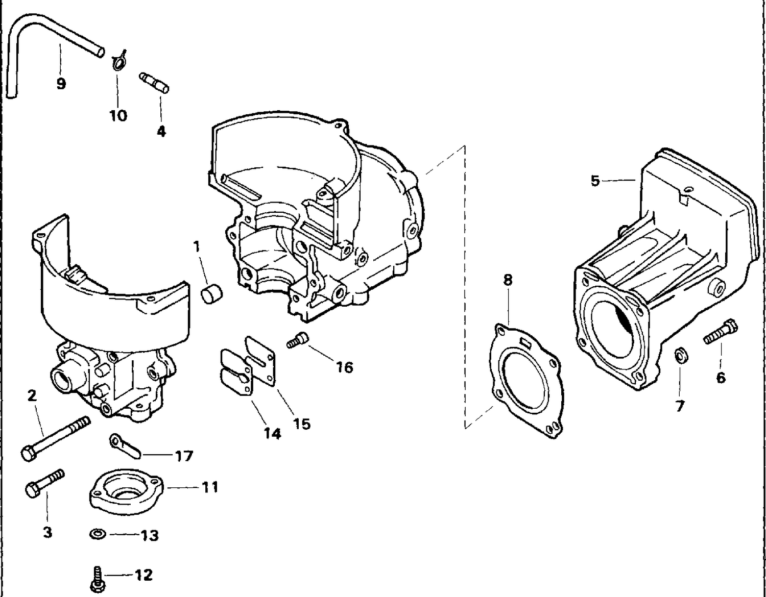 CYLINDER & CRANKCASE, REED VALVE