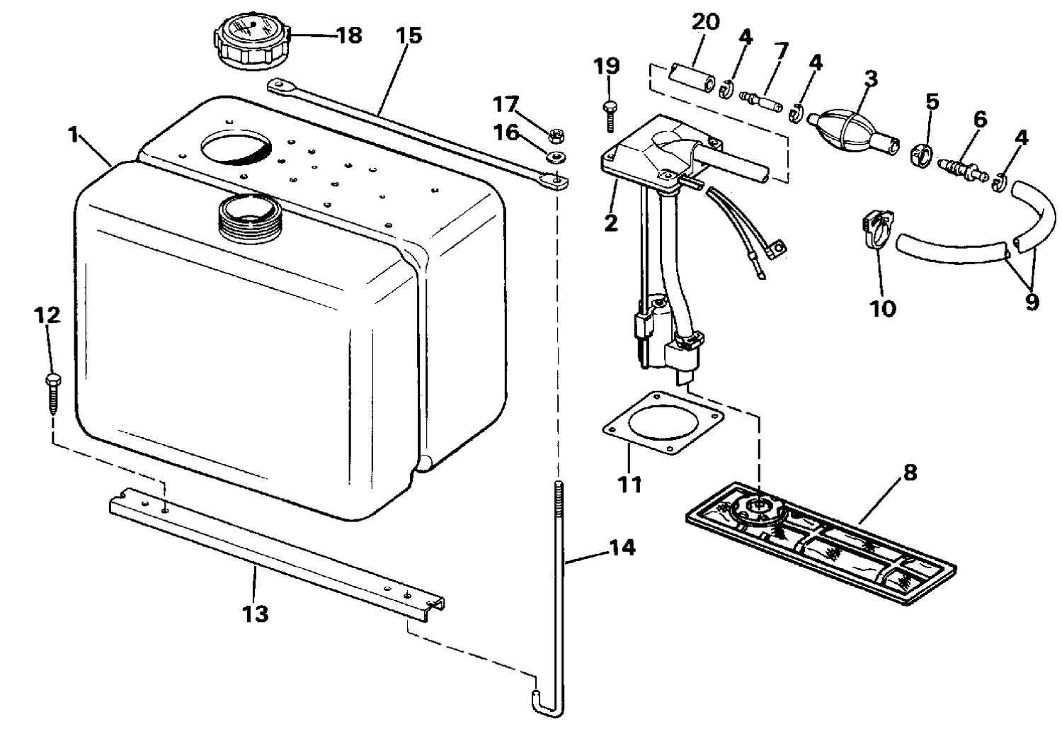 OIL TANK KIT - 3.0 GALLON