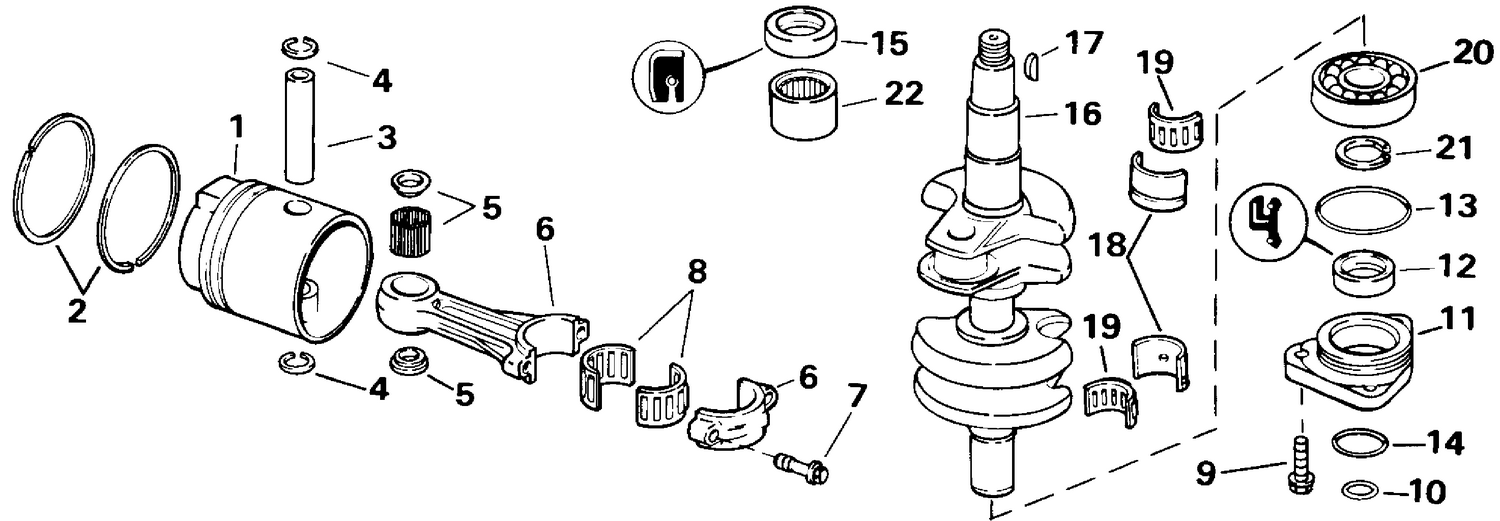 CRANKSHAFT & PISTON