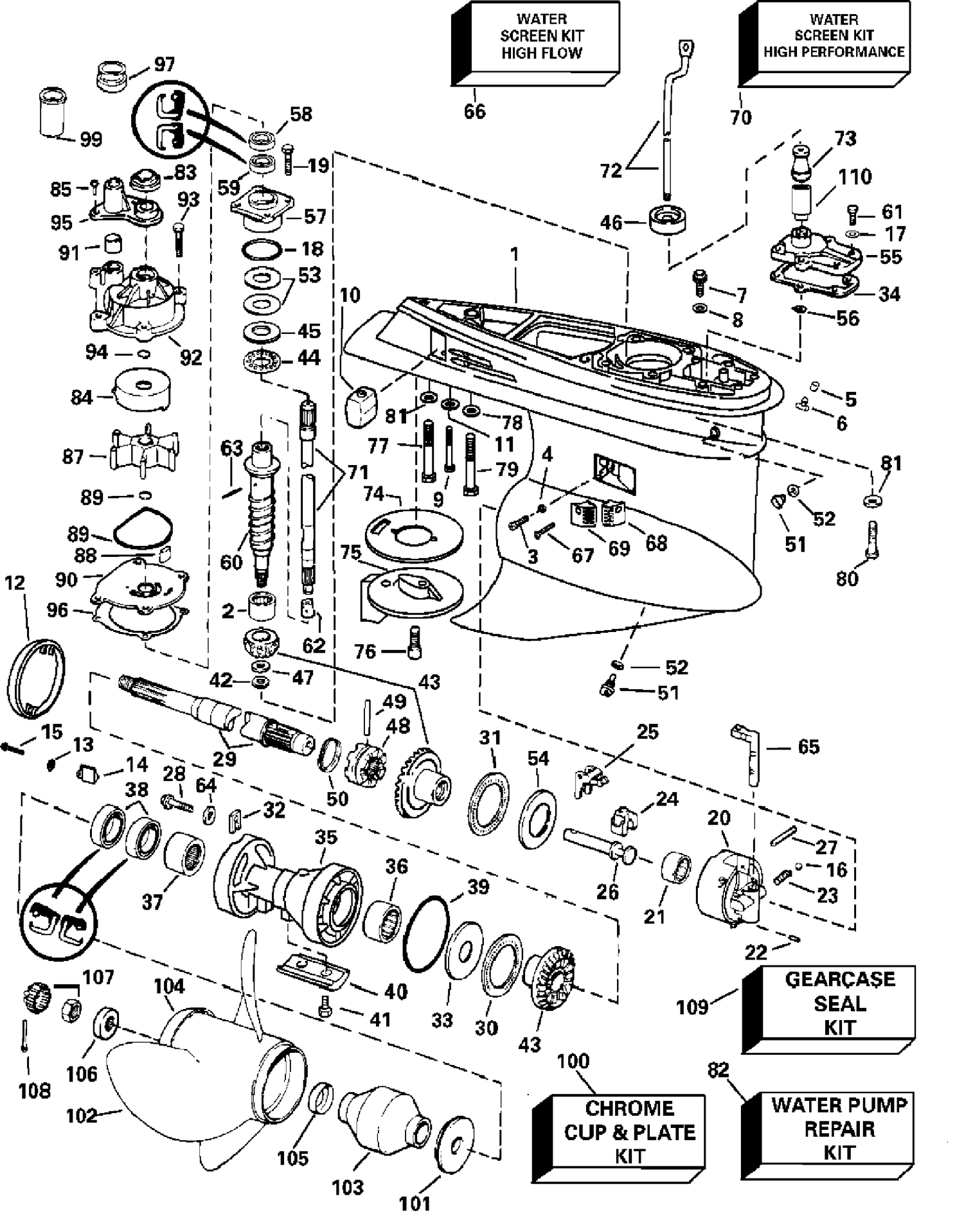 GEARCASE - FPL - FPX - FPZ  MODELS
