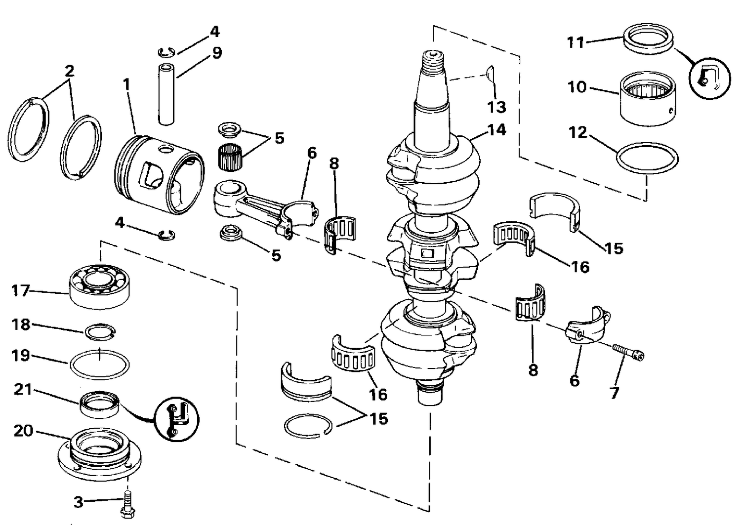 CRANKSHAFT & PISTON